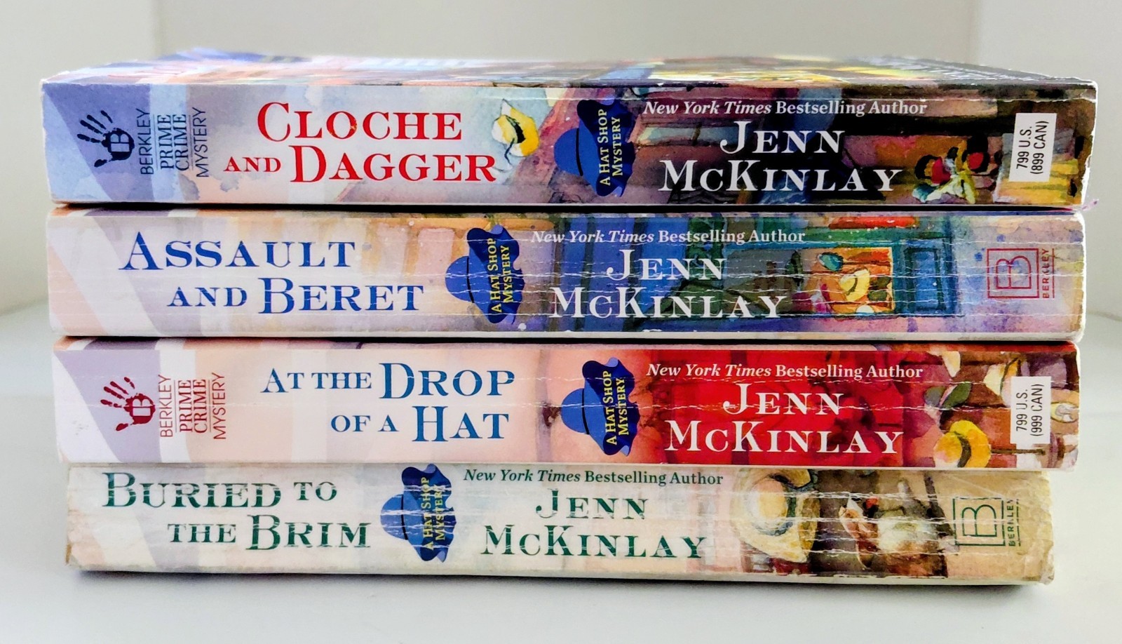 Lot Of 4 JENN MCKINLAY “HAT SHOP MYSTERY” Paperback Books