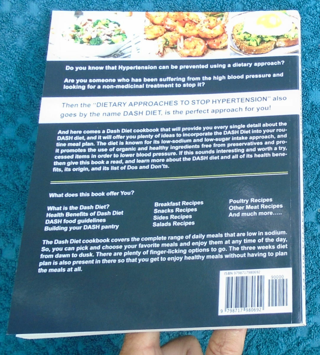 “Dash Diet” Cookbook by Martha Miller 194 pages ©2021 – NEW & Mint Condition