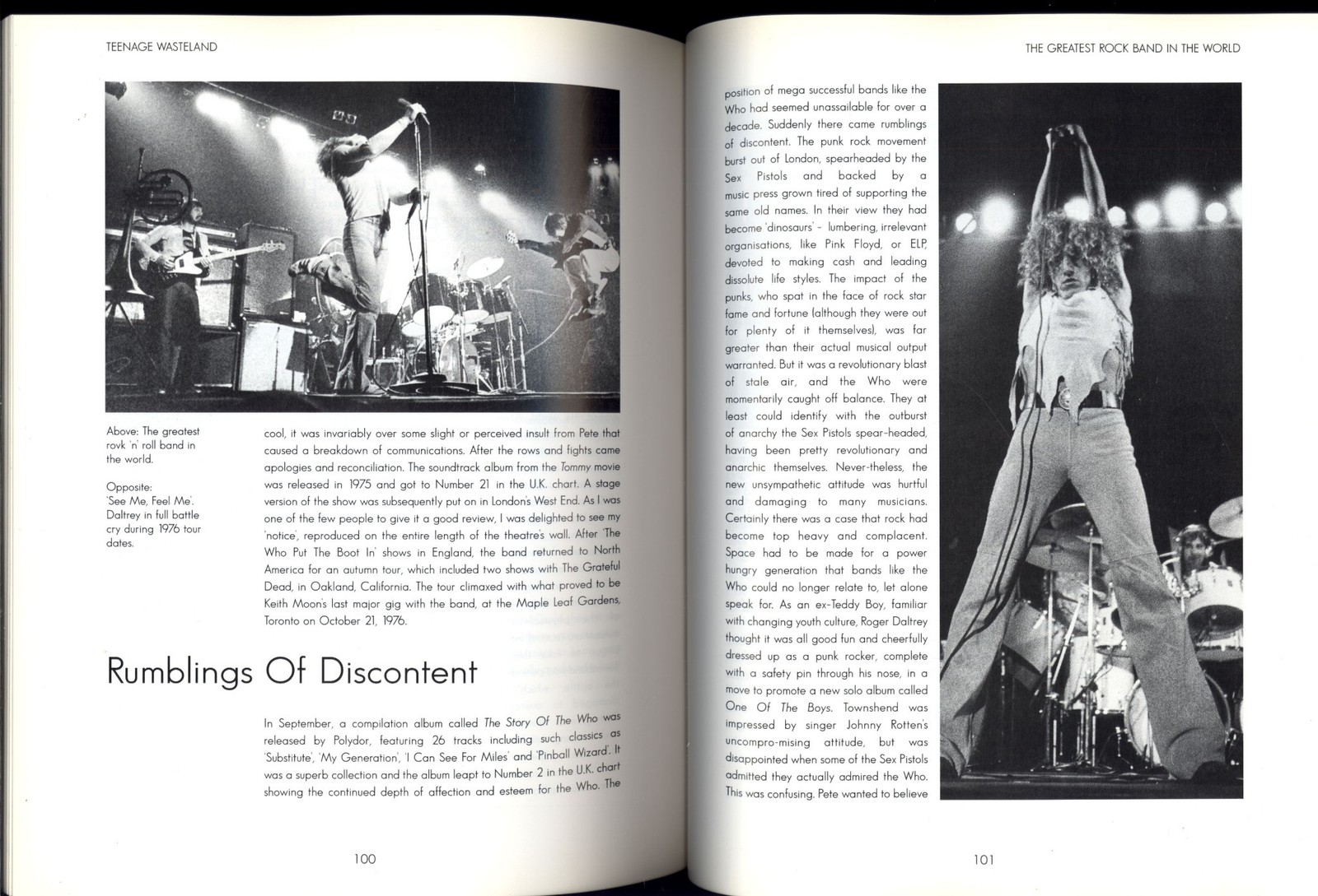 THE WHO Teenage Wasteland THE EARLY YEARS by Chris Welch * 1995 OVERSIZE SC