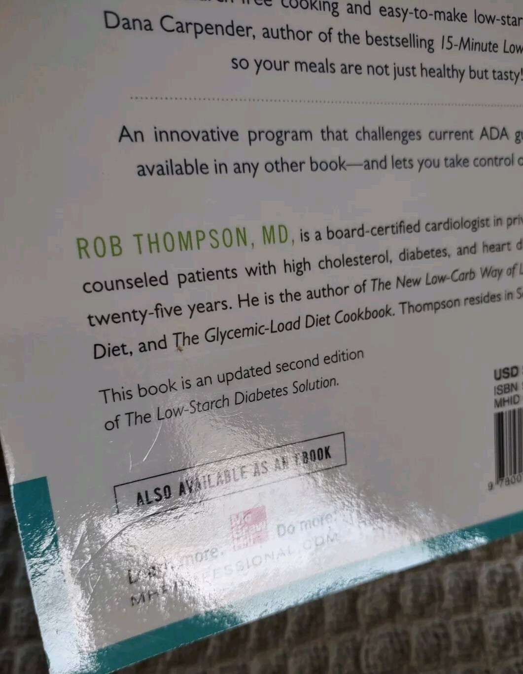 The Low Glycemic Load Diabetes Solution Paperback Book.