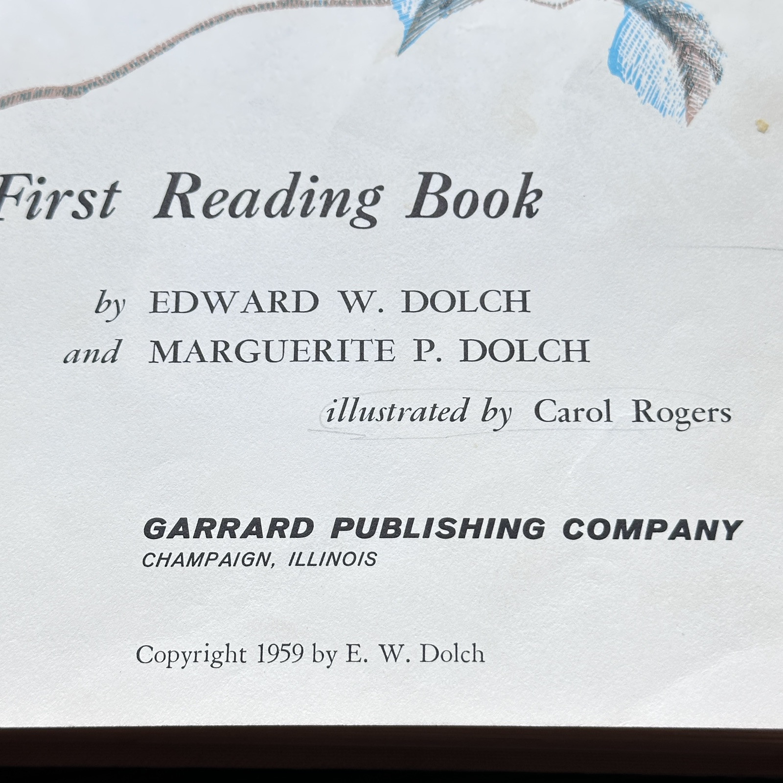 LOT OF 6 Dolch First Reading Books Garrard Publishing Company