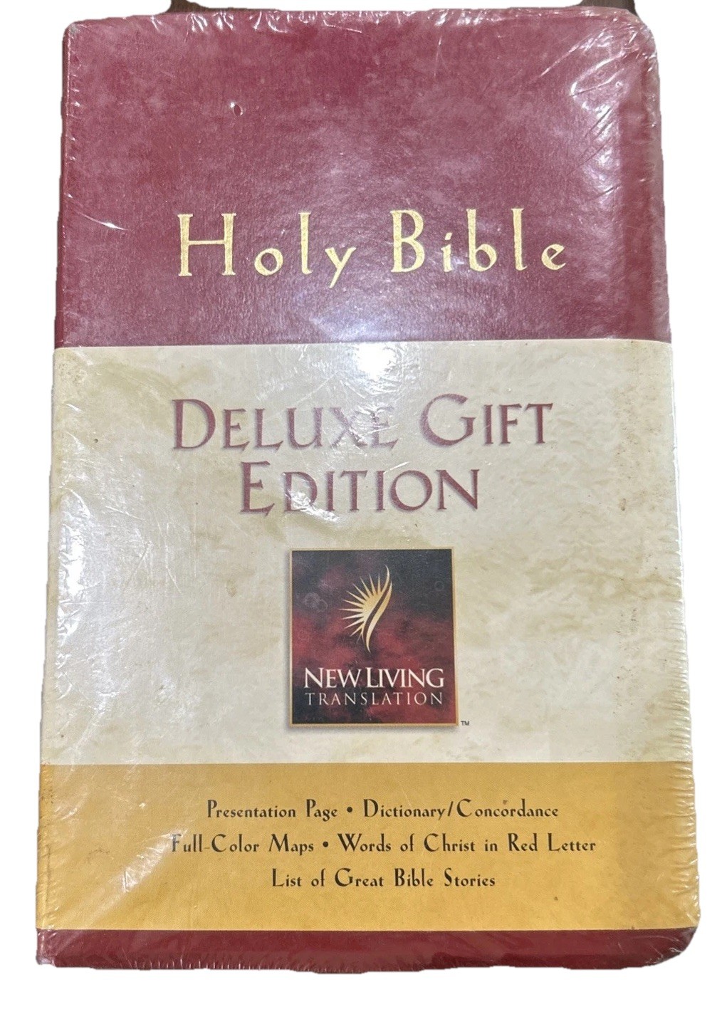 Holy Bible Deluxe Gift Edition, New Living Tranlation imitation leather burgundy