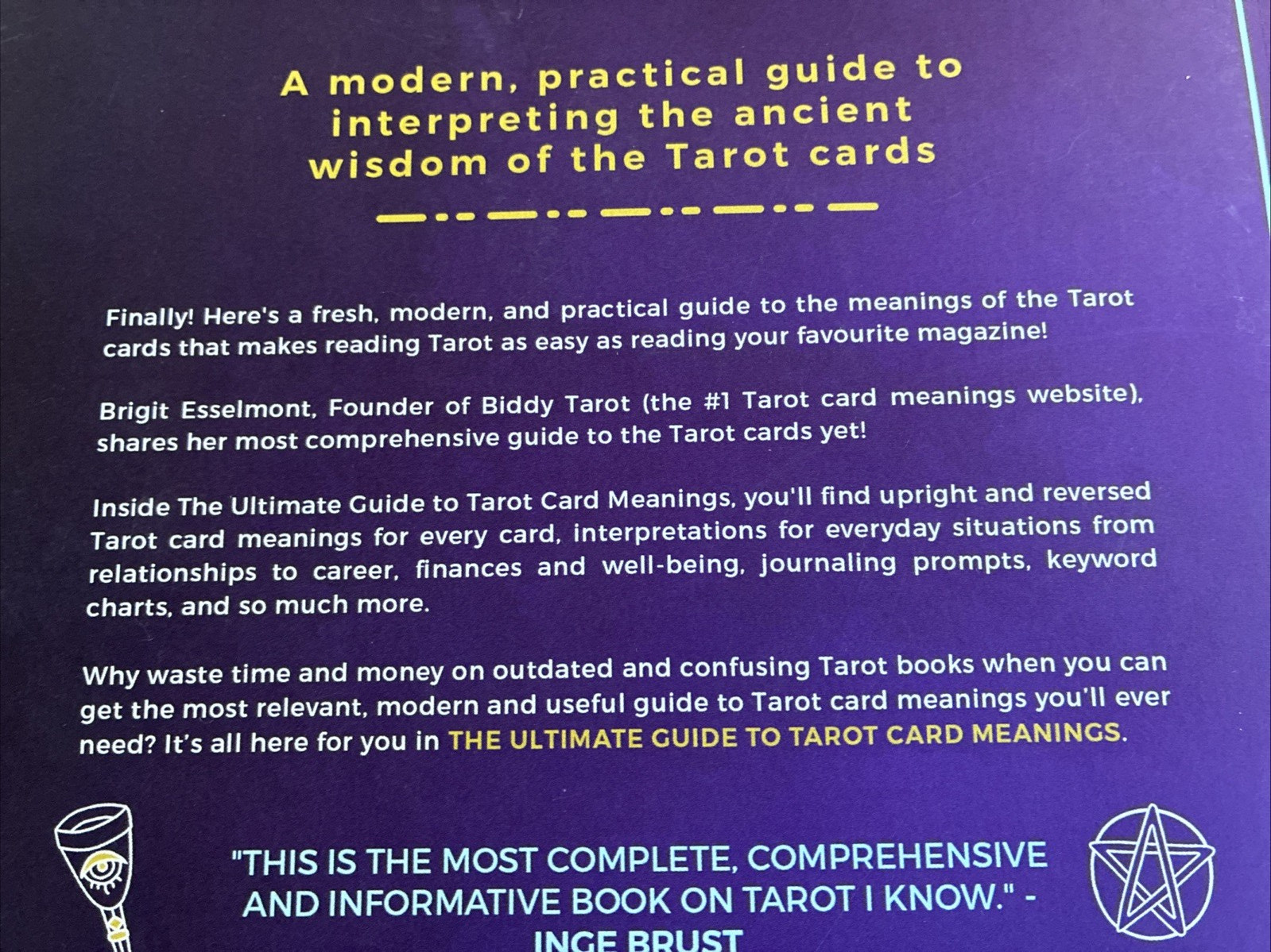 The Ultimate Guide to Tarot Card Meanings, Esselmont, Brigit, Very Good Book