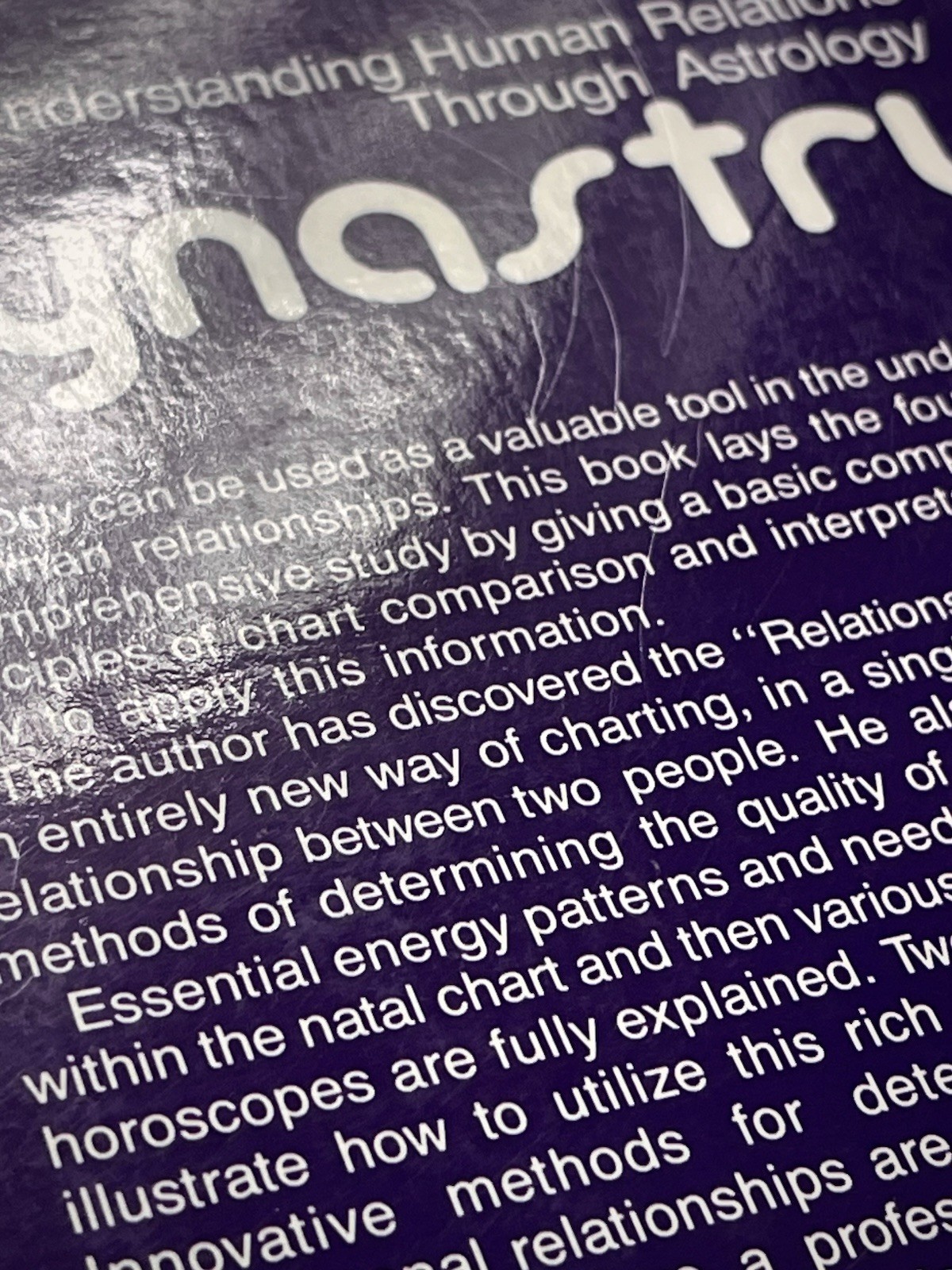 SYNASTRY: UNDERSTANDING HUMAN RELATIONS THROUGH ASTROLOGY ~ DAVISON New Age VGPB