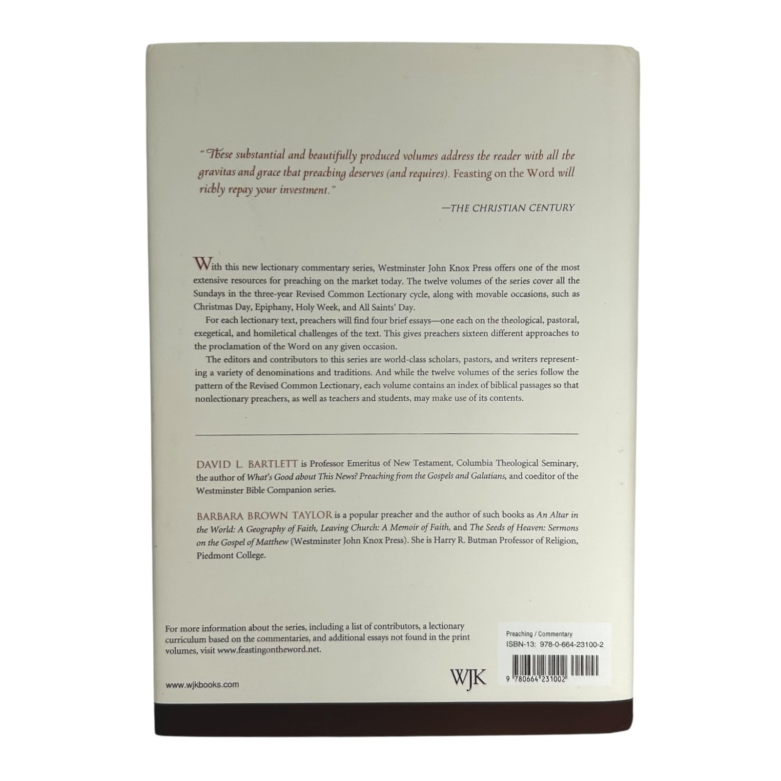 Feasting on the Word Year C Vol 1 Advent–Transfiguration Preaching Resource