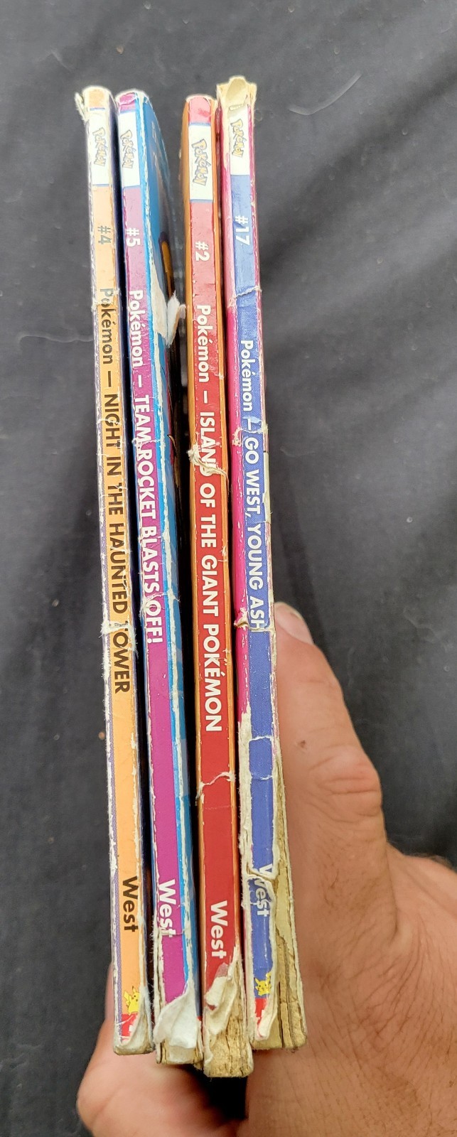 Scholastic Tracey West Pokémon Paperback Lot of 4 (Ages 4-8) Chapter Books