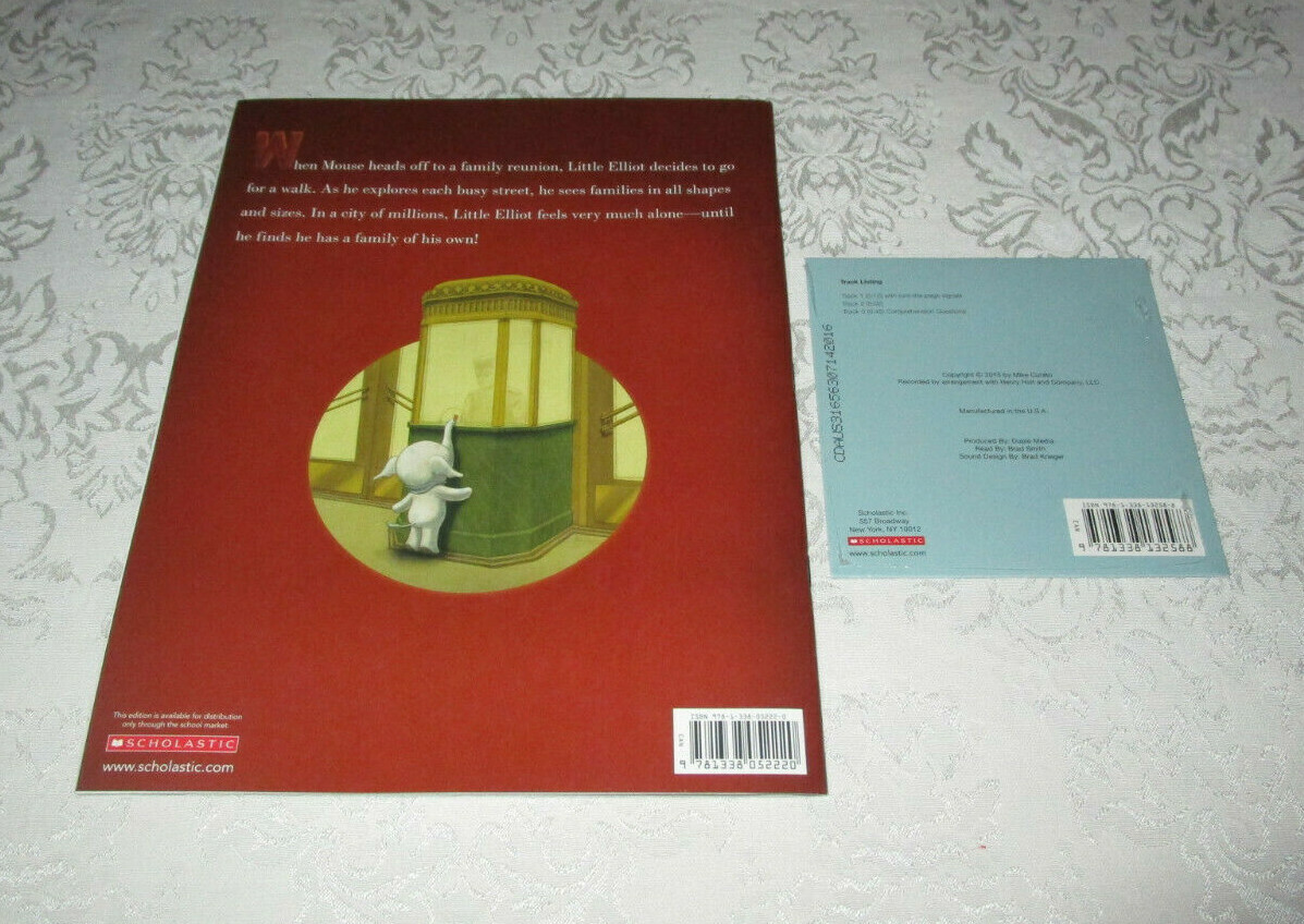 Little Elliot BIG FAMILY Mike Curato with Read Along Audio CD New & Sealed