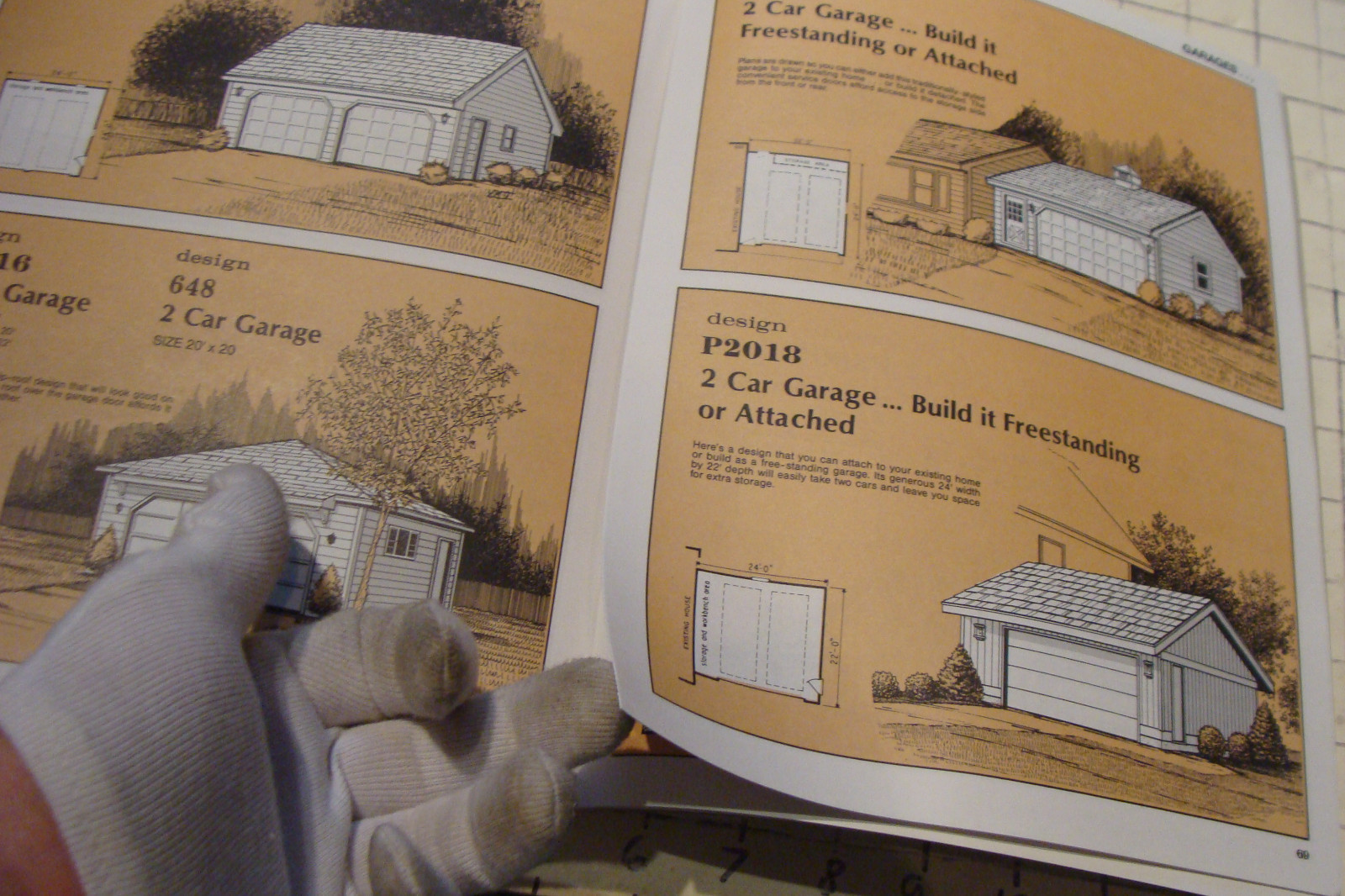 BUILD YOUR OWN GARAGE MANUAL ucando series, best of 50 plans, 86 pages unused