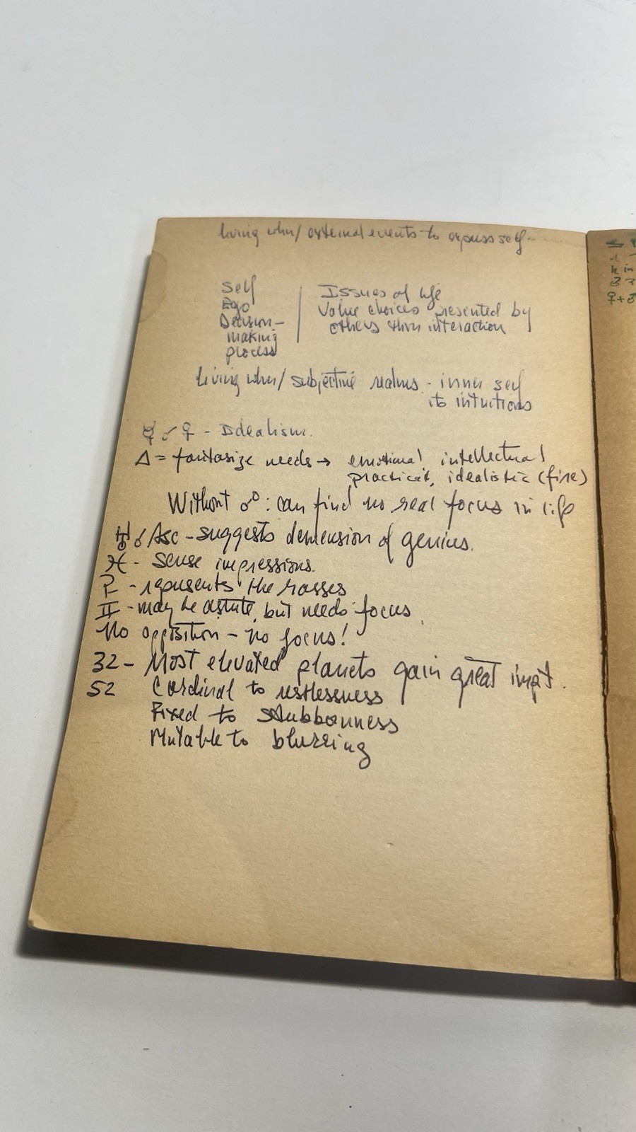 Aspects and Houses in Analysis: The Principles and Practice of Astrology 1977