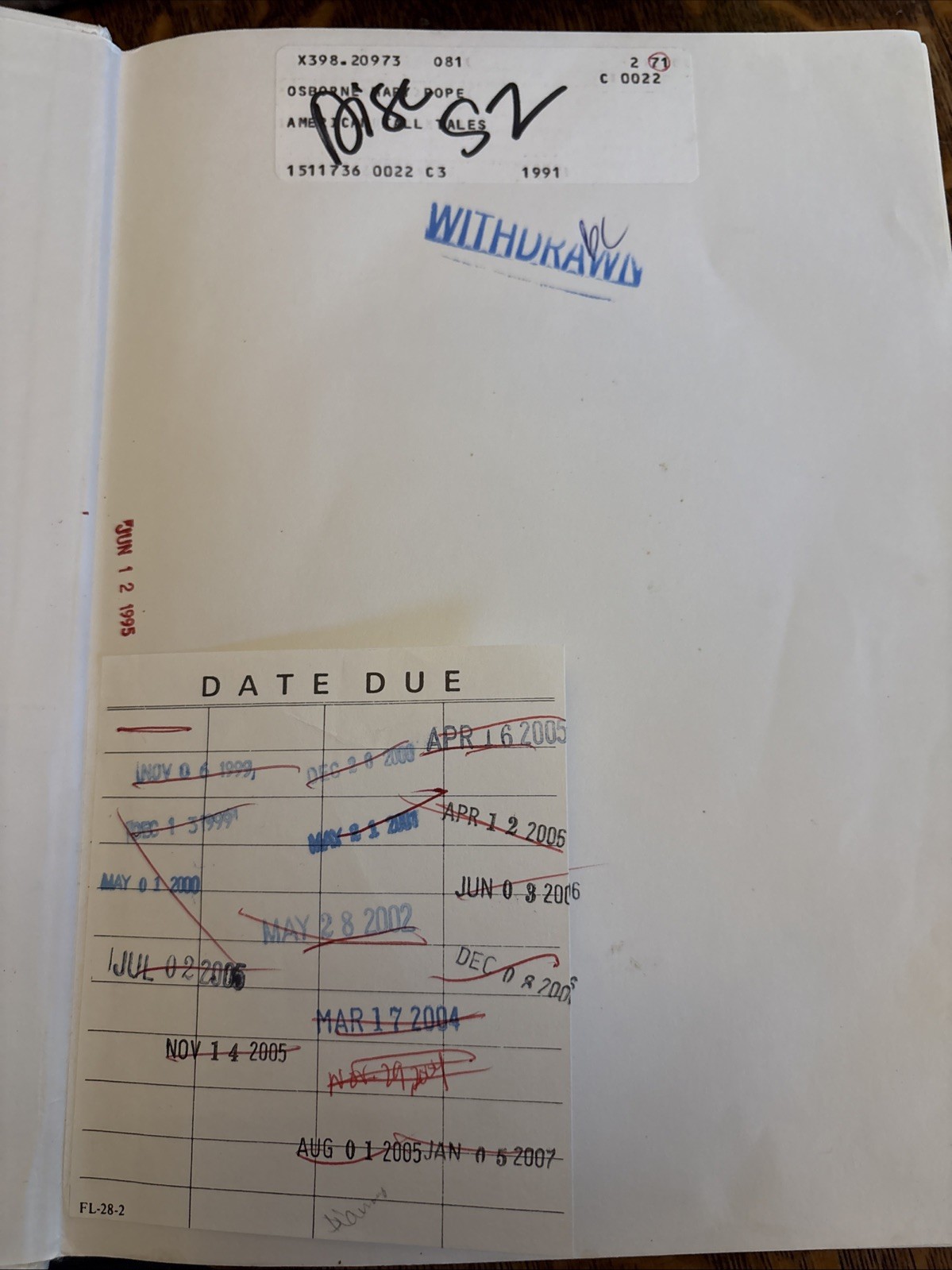 American Tall Tales by Mary Pope Osborne (1991, Library Binding)