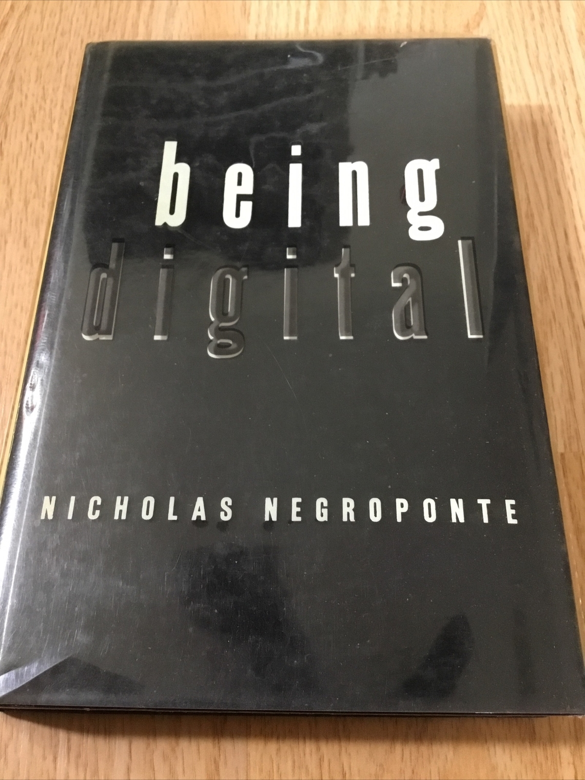 Being Digital by Nicholas Negroponte 1995 Hardcover Tough Plastic Sleeve