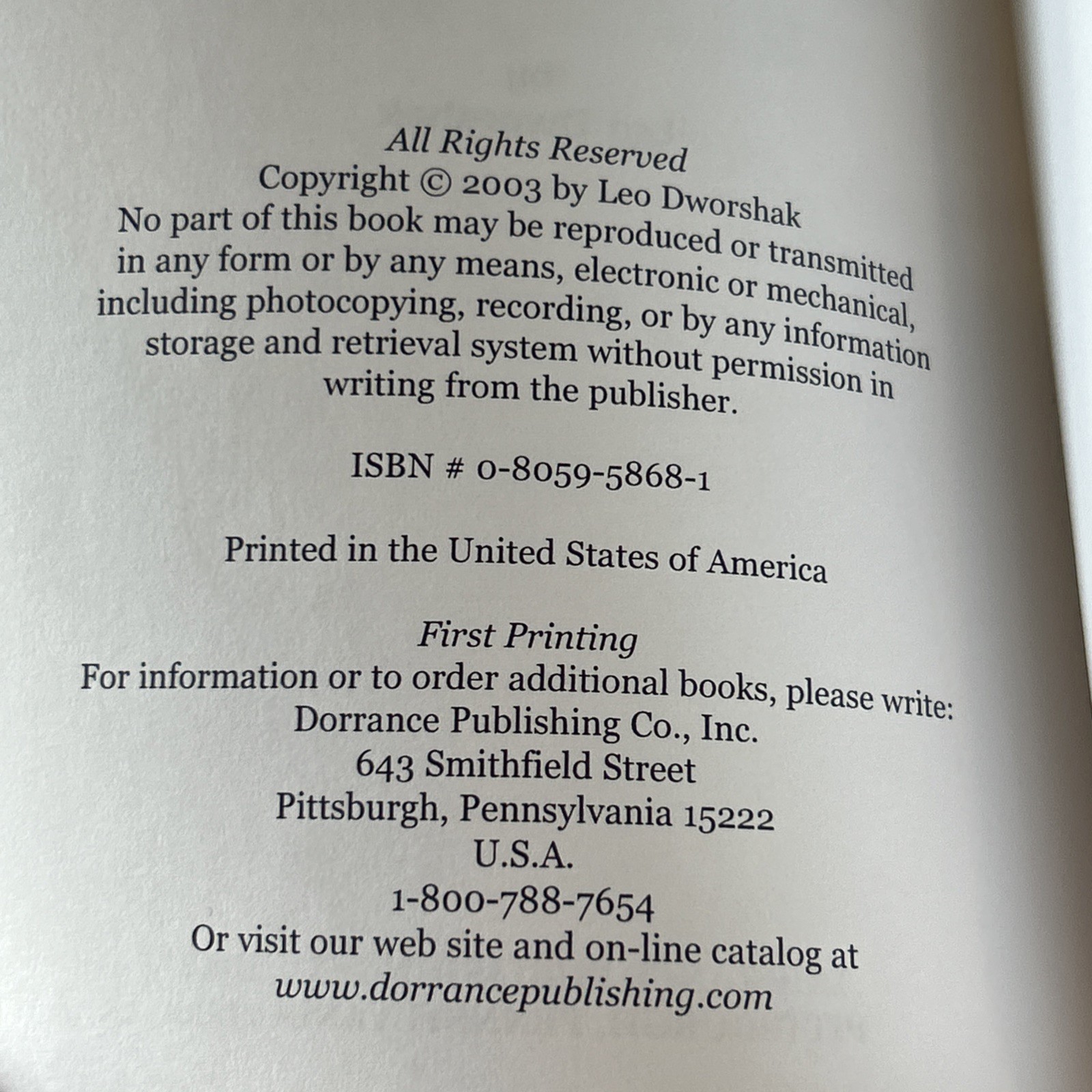 SIGNED UFOs Are With Us Take My Word Leo Dworshak 2003 First Printing Paperback