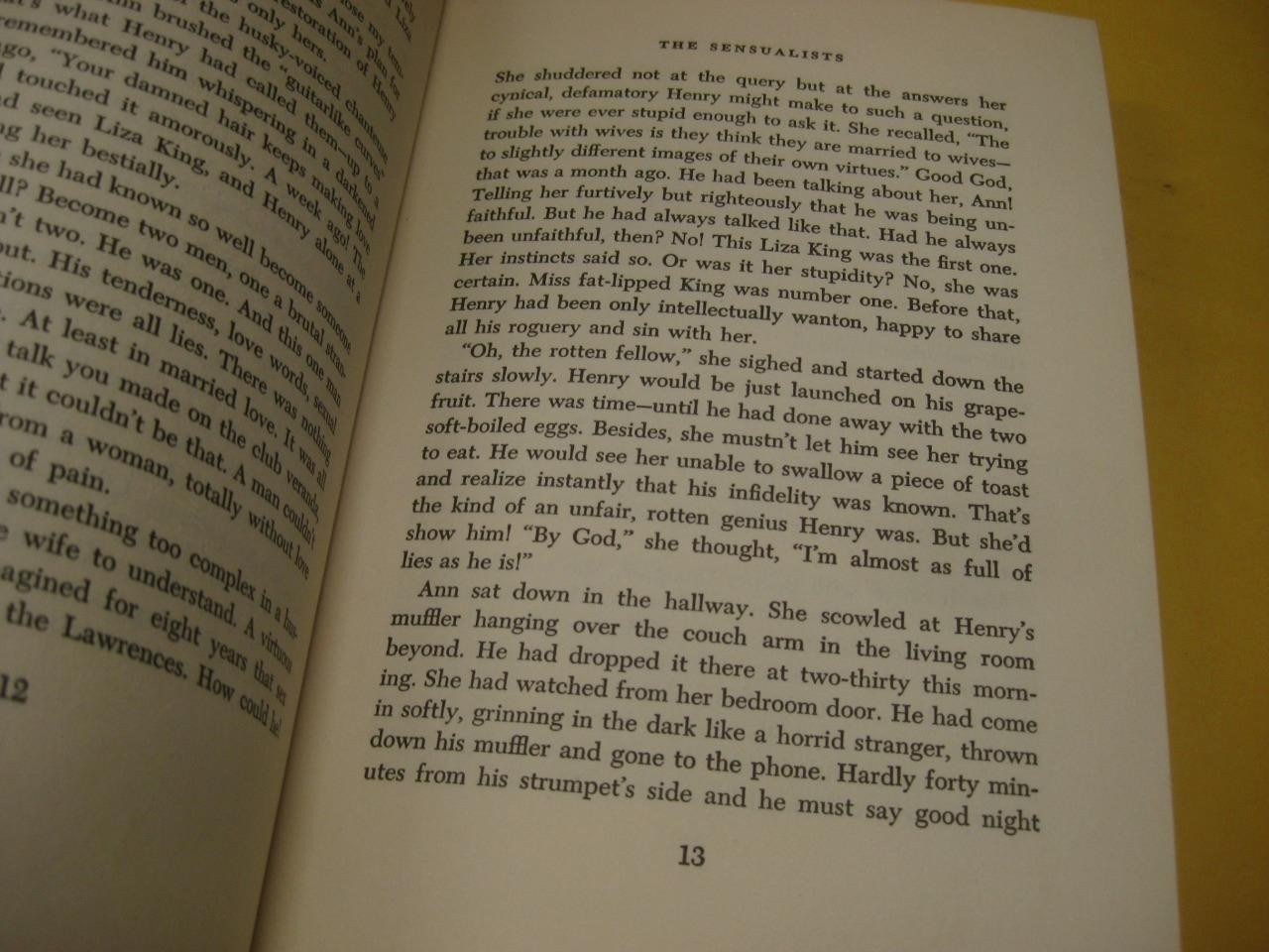 The Sensualists by Ben Hecht ~ 1959 FIRST EDITION