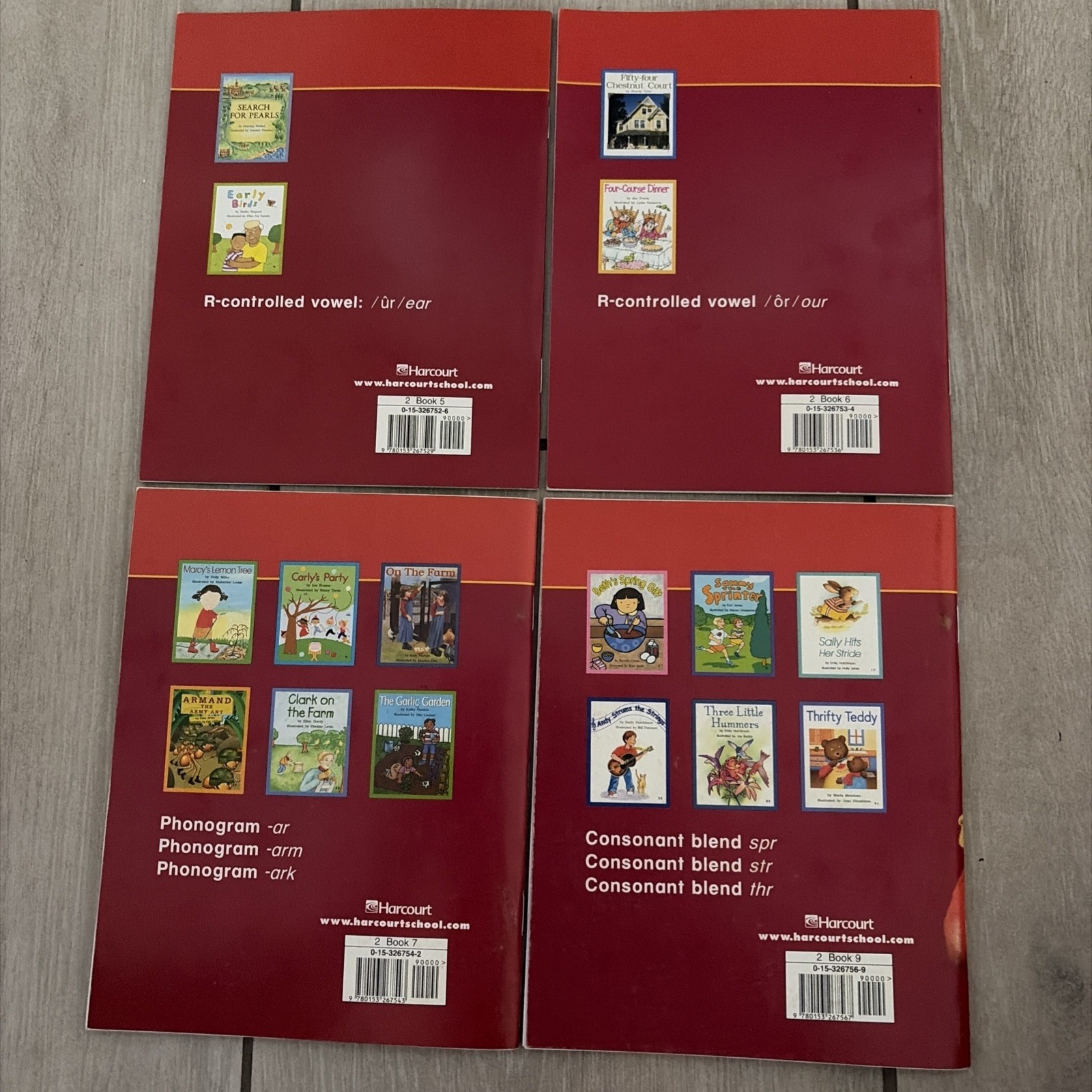 Harcourt Decodable Books Set 5 6 7 9 Early Reader Phonics Softcover Lot Learning
