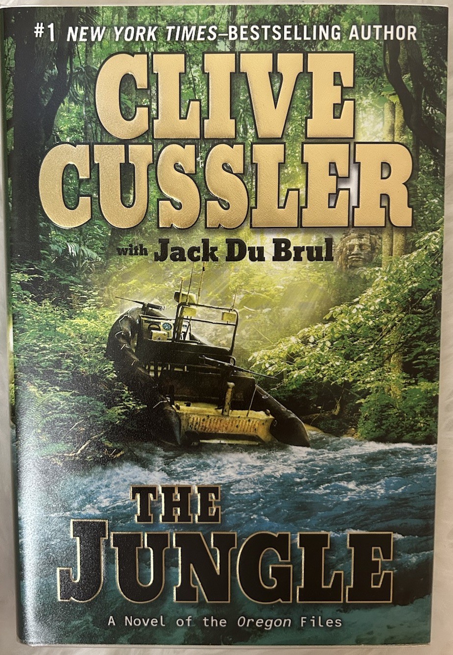 Signed x2 The Jungle Clive Cussler Jack Du Brul 2011 HCDJ Putnam Books Very Good