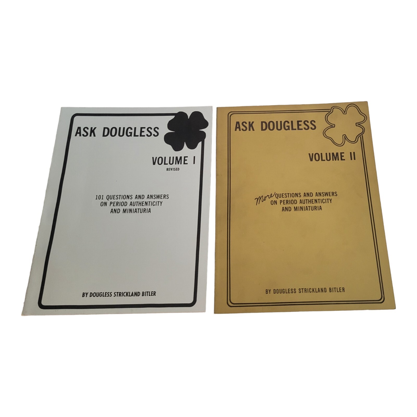 Ask Dougless Volume 1 Revised Volume 2 by Dougless Strickland Bitler Signed 80s