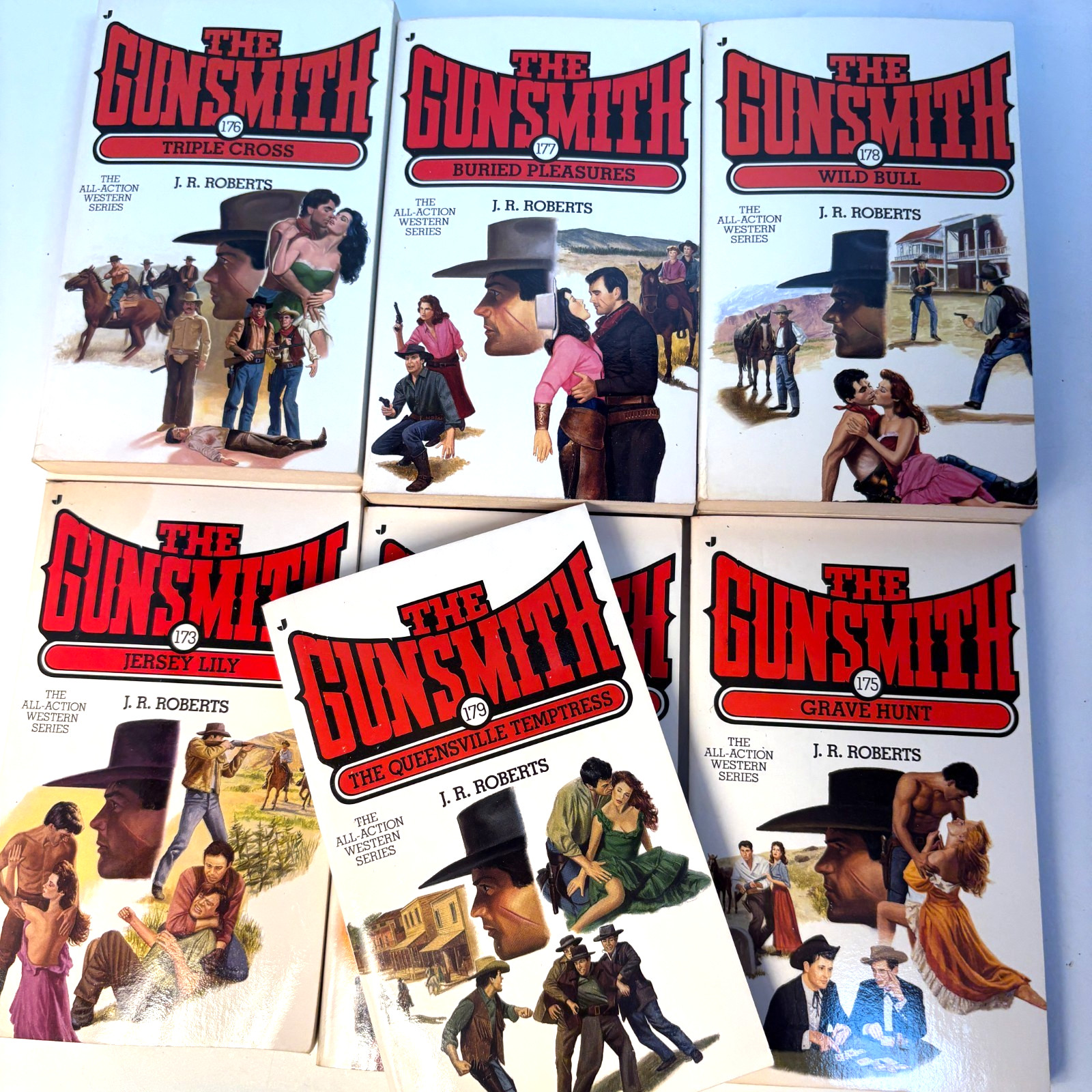 The Gunsmith Series – JR Roberts Lot of 10 Paperbacks Vols. #170-179