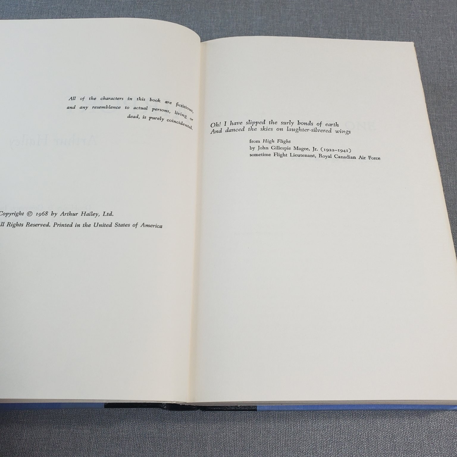 Airport Arthur Hailey 1968 First Edition Doubleday Aviation Thriller Signed