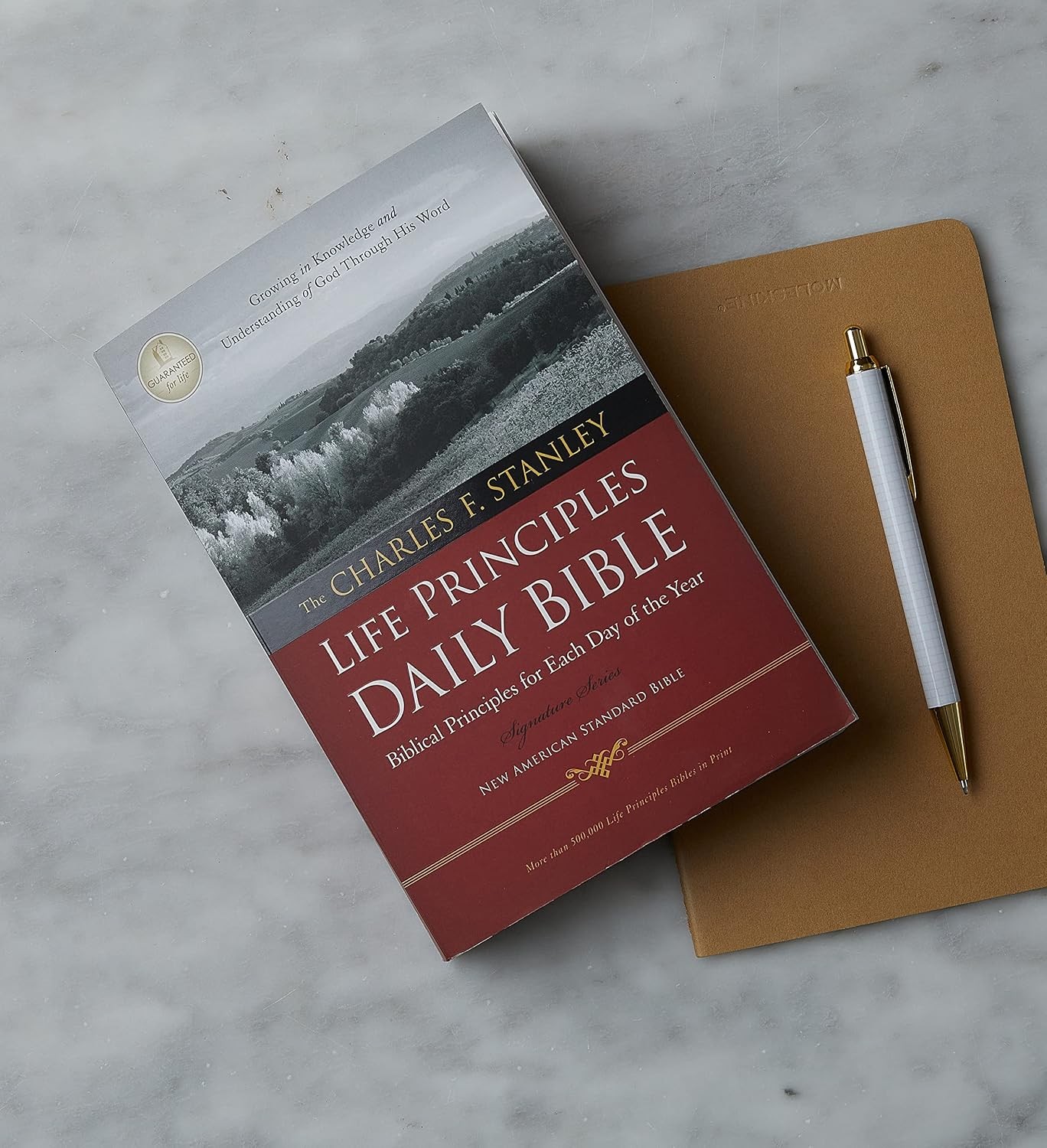 NASB, the Charles F. Stanley Life Principles Daily Bible, Paperback, 1995 Text: