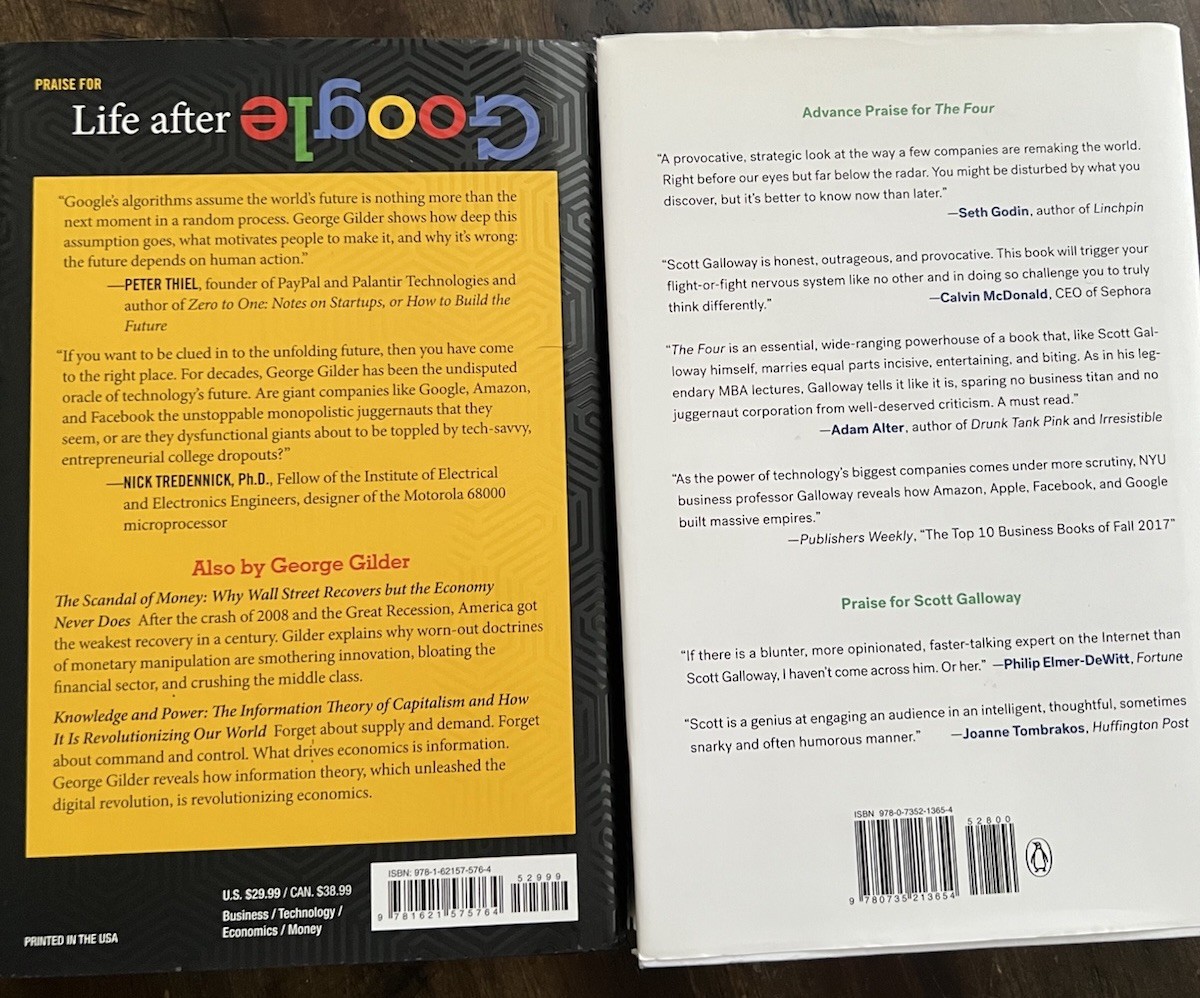 The Four Scott Galloway Life After Google Gilder Lot Of 2 Hardback Tech Business