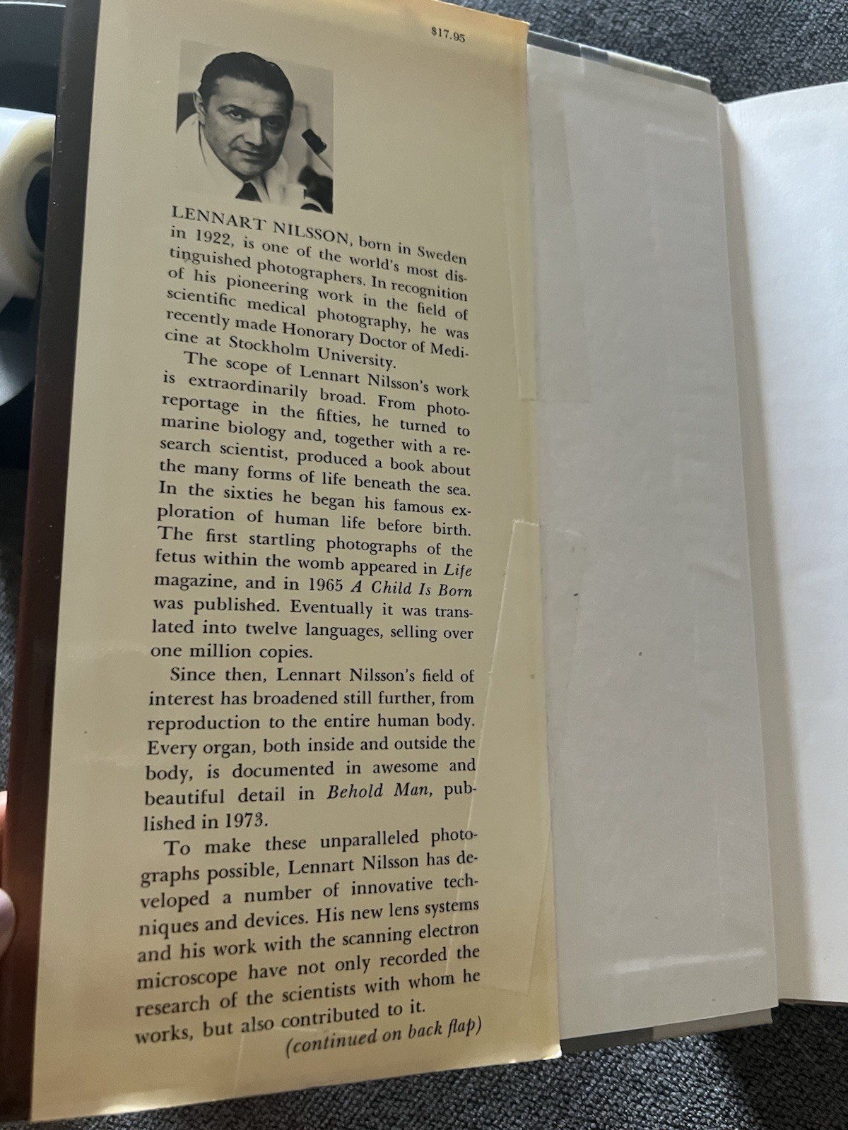 A Child Is Born by Lennart Nilsson (hard cover) 159 pages