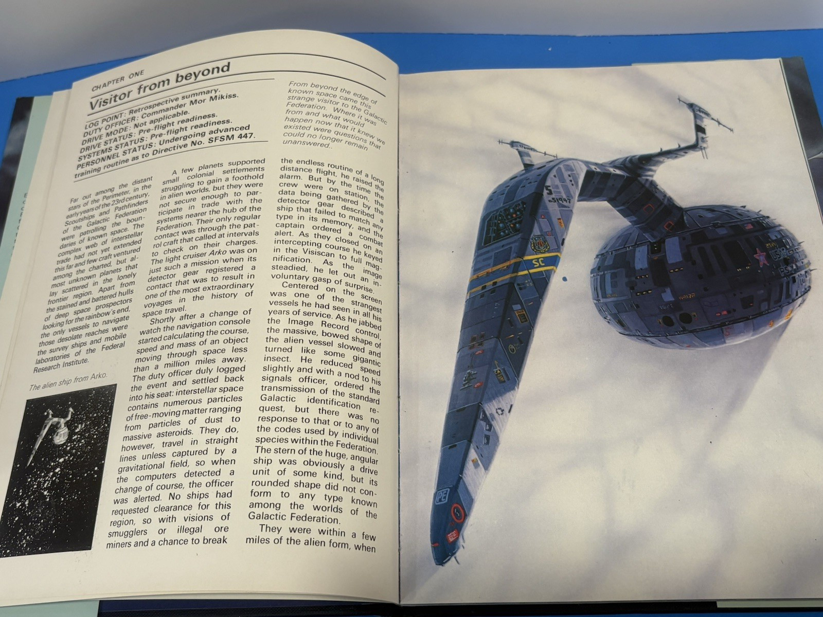 VTG Star Quest Galactic Encounters Steven Caldwell 1980s Sci-Fi Art Hardcover DJ