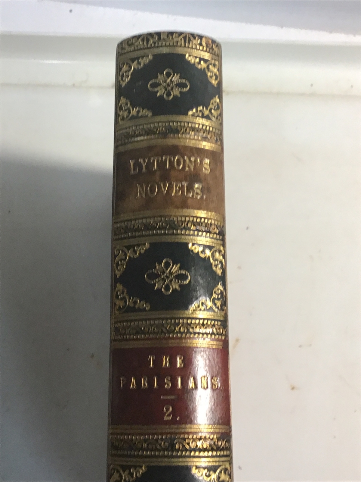 Antique Leather 1875 The Parisians Volume 2 Book by Lord Lytton