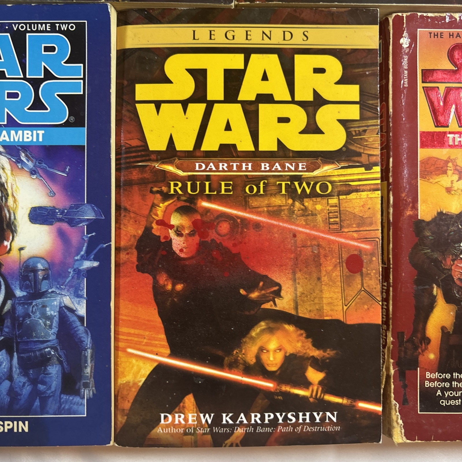 Star Wars Misc PB Book Lot Set Of 7 – Kenobi Darth Bane Force Unleashed etc..