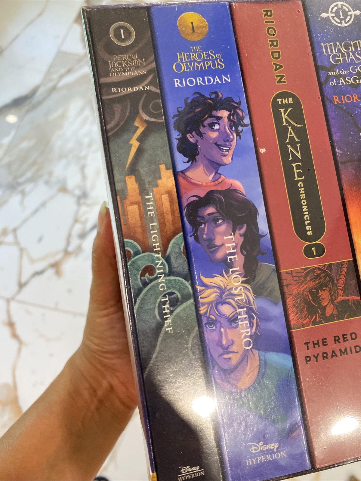 Read Riordan Rick Riordan Paperback Novel 5 Book Box Set Collection~New! Sealed!