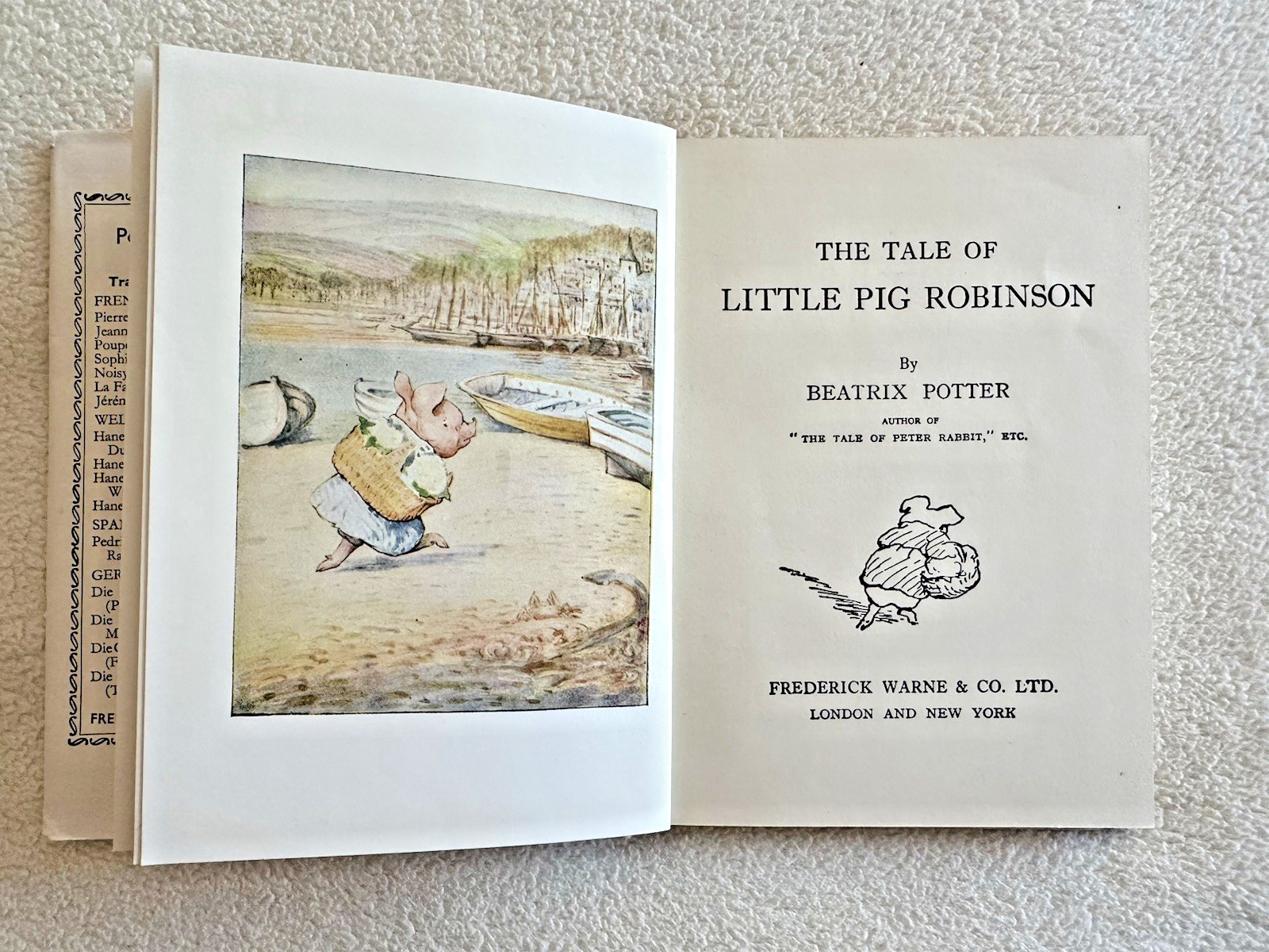 The Tale of Little Pig Robinson, By Beatrix Potter, 1960’s Vintage-VG HB