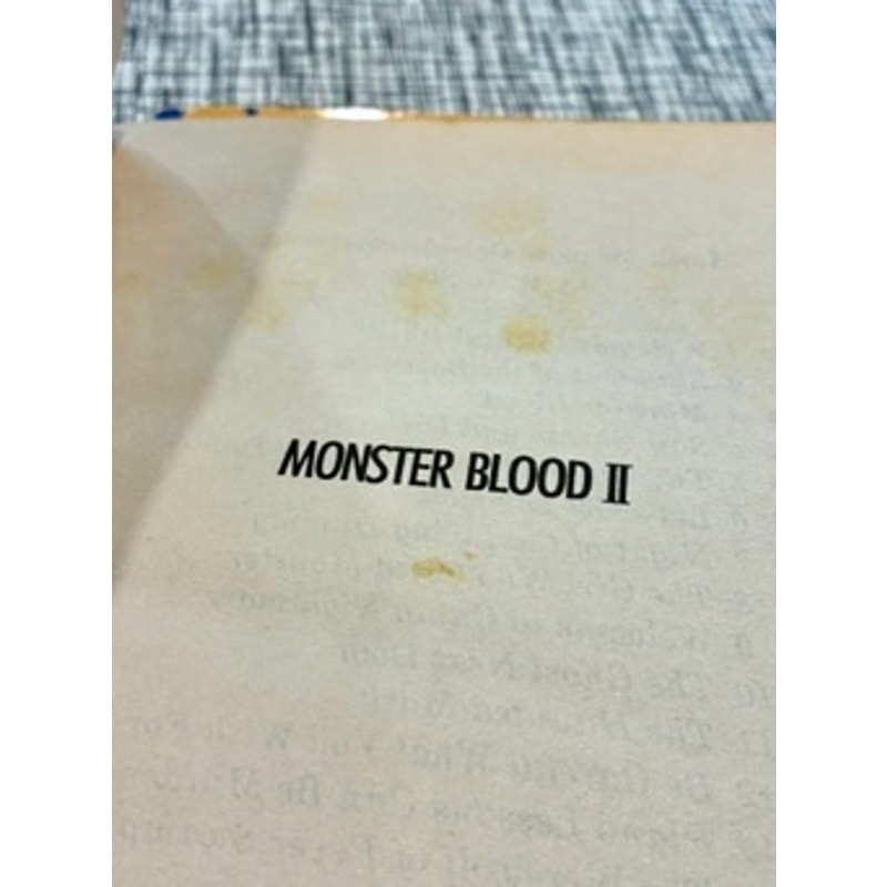 R.L. Stine Goosebumps Monster Blood Trilogy Book Lot #3 #18 #29 First Editions