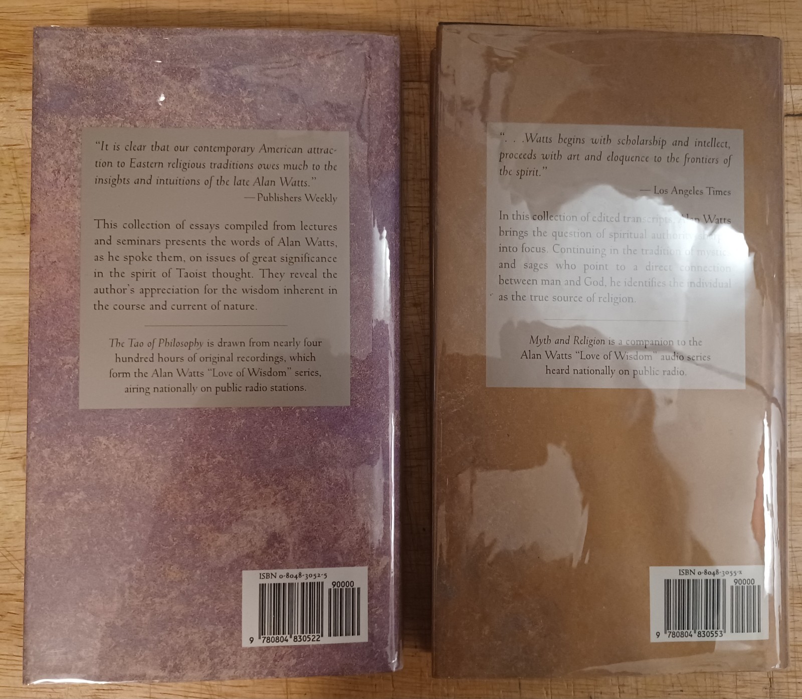 Alan Watts: The Edited Transcripts Series. Six 1st Print Hardcovers. Sharp