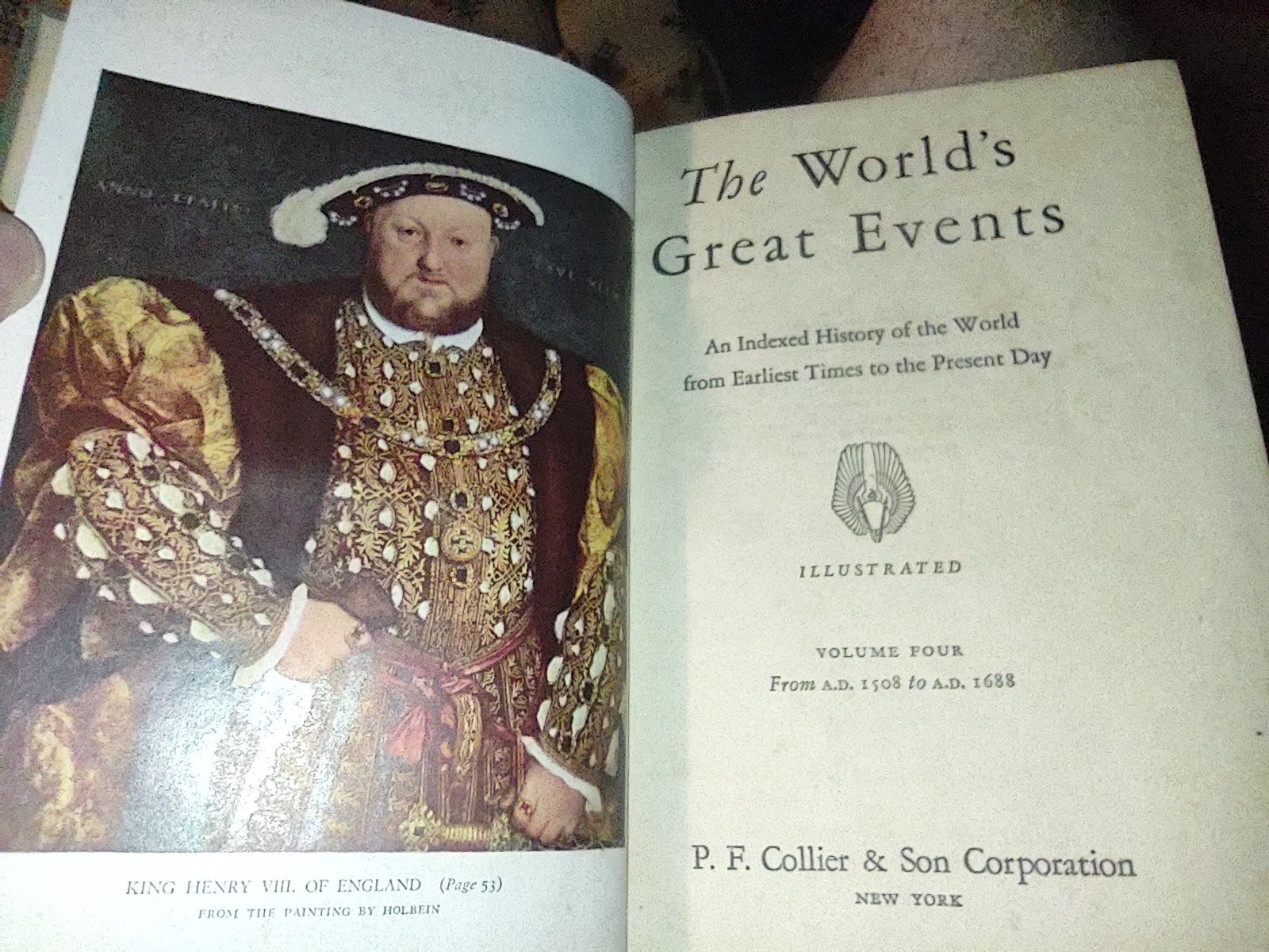 Complete Set Collier, The World’s Great Events, 10 Volumes HC VGC, 1945