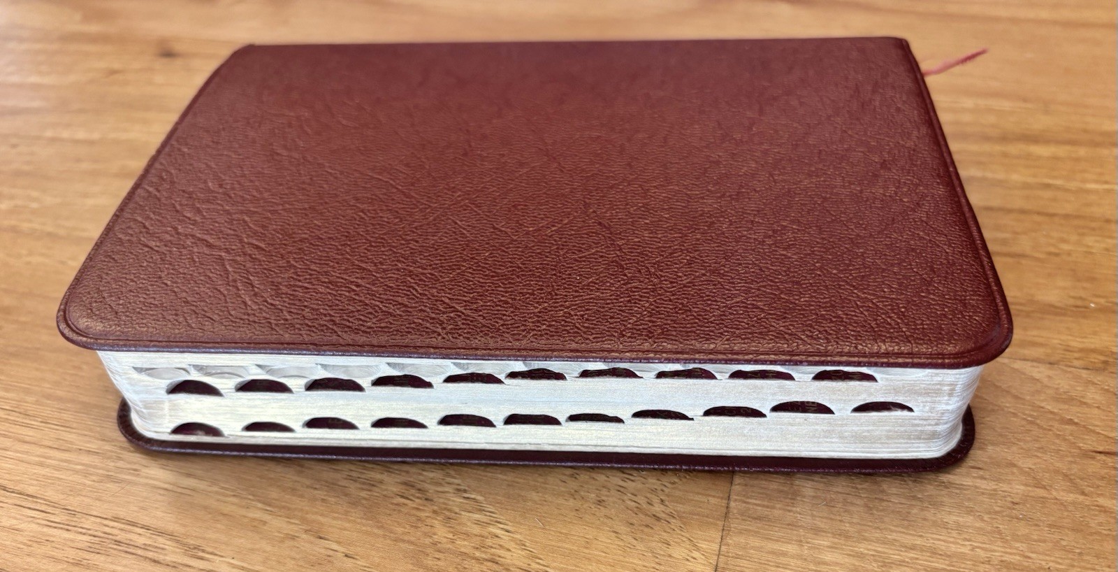 Oxford Self Pronouncing Bible KJV Burgundy Leather Index Tabs Topaz India Paper