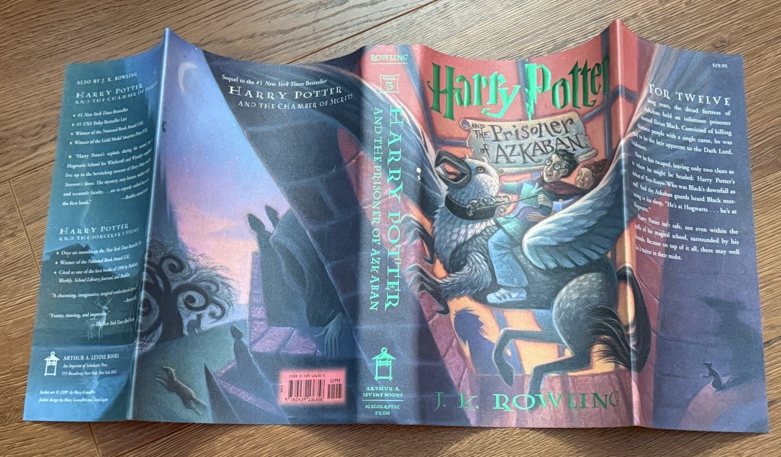 1999 HARRY POTTER and the Prisoner of Azkaban by J. K. Rowling, TRUE 1st Edition
