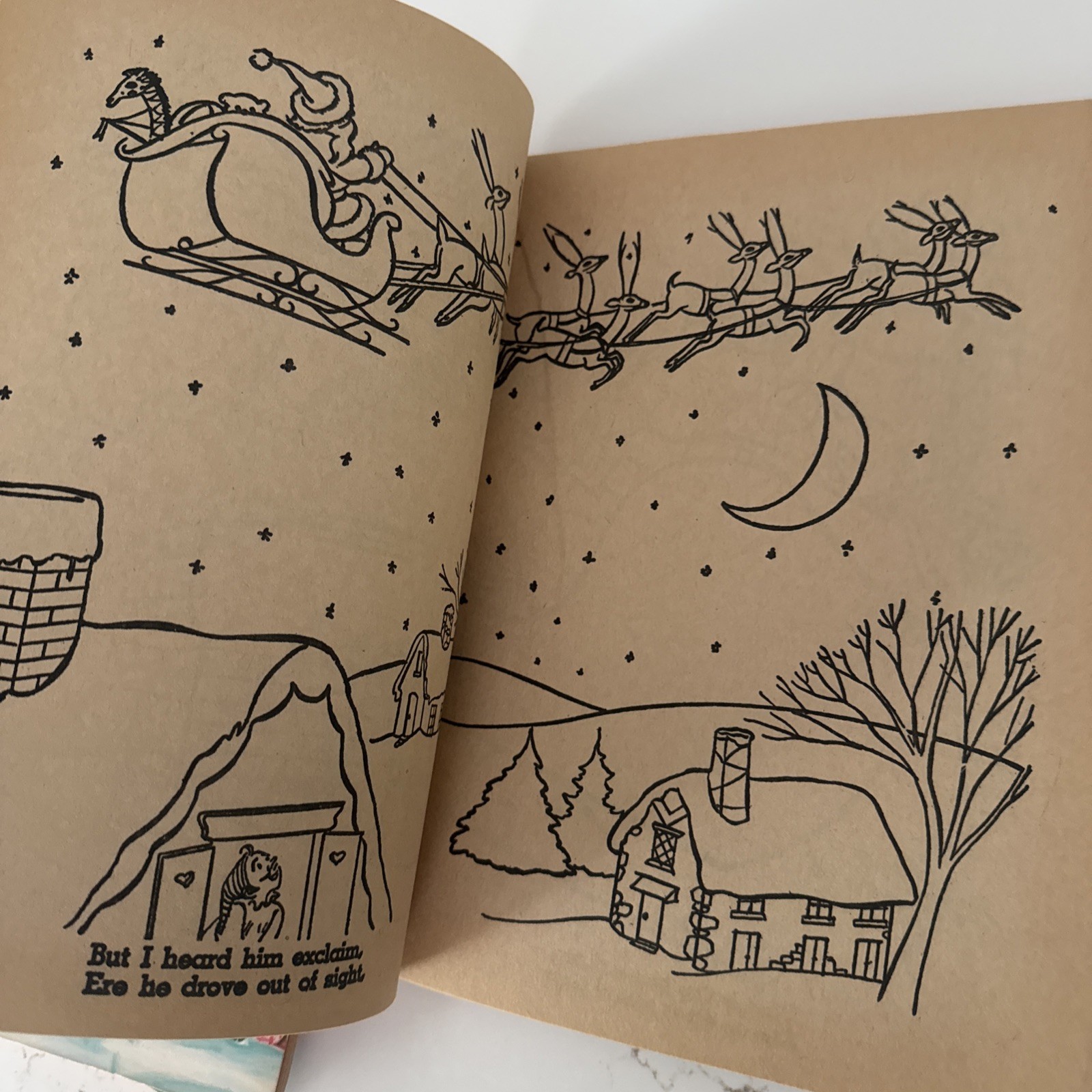 Lot of 3 Vintage Santa Christmas Coloring Books – Rand McNally – Unused