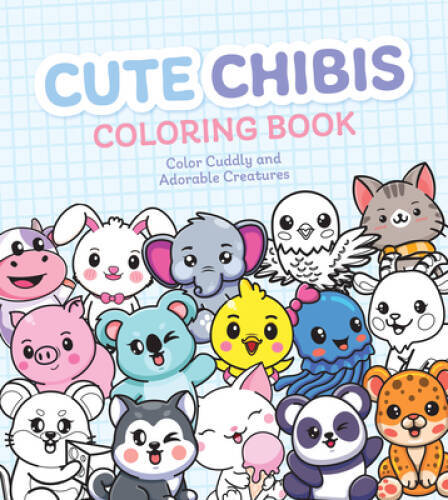 Cute Chibis Coloring Book (Chartwell Coloring Books) – Paperback – GOOD