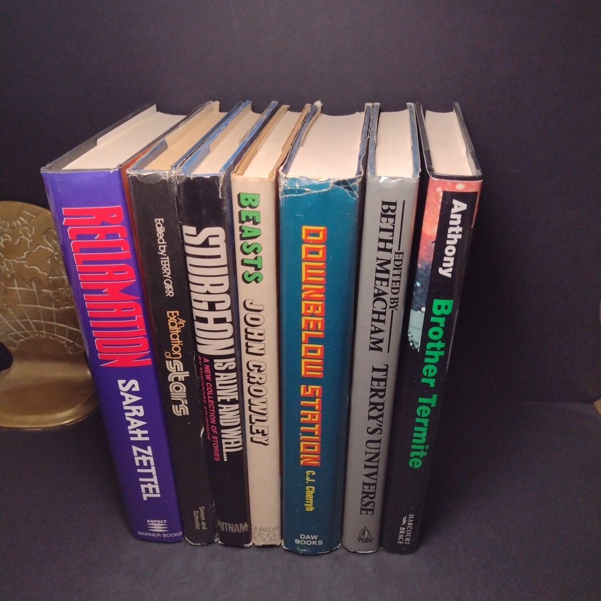 Hardcover Science Fiction Book Bundle – 7 Books -Cherryh, Zettel, Crowley, Carr