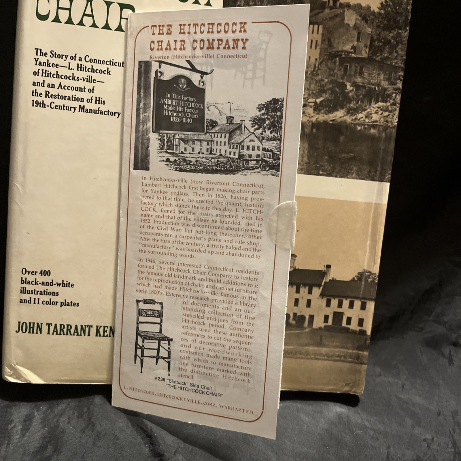 THE HITCHCOCK CHAIR-Story of Connecticut Yankee-JOHN TARRANT KENNEY-Ex 1st HC DJ