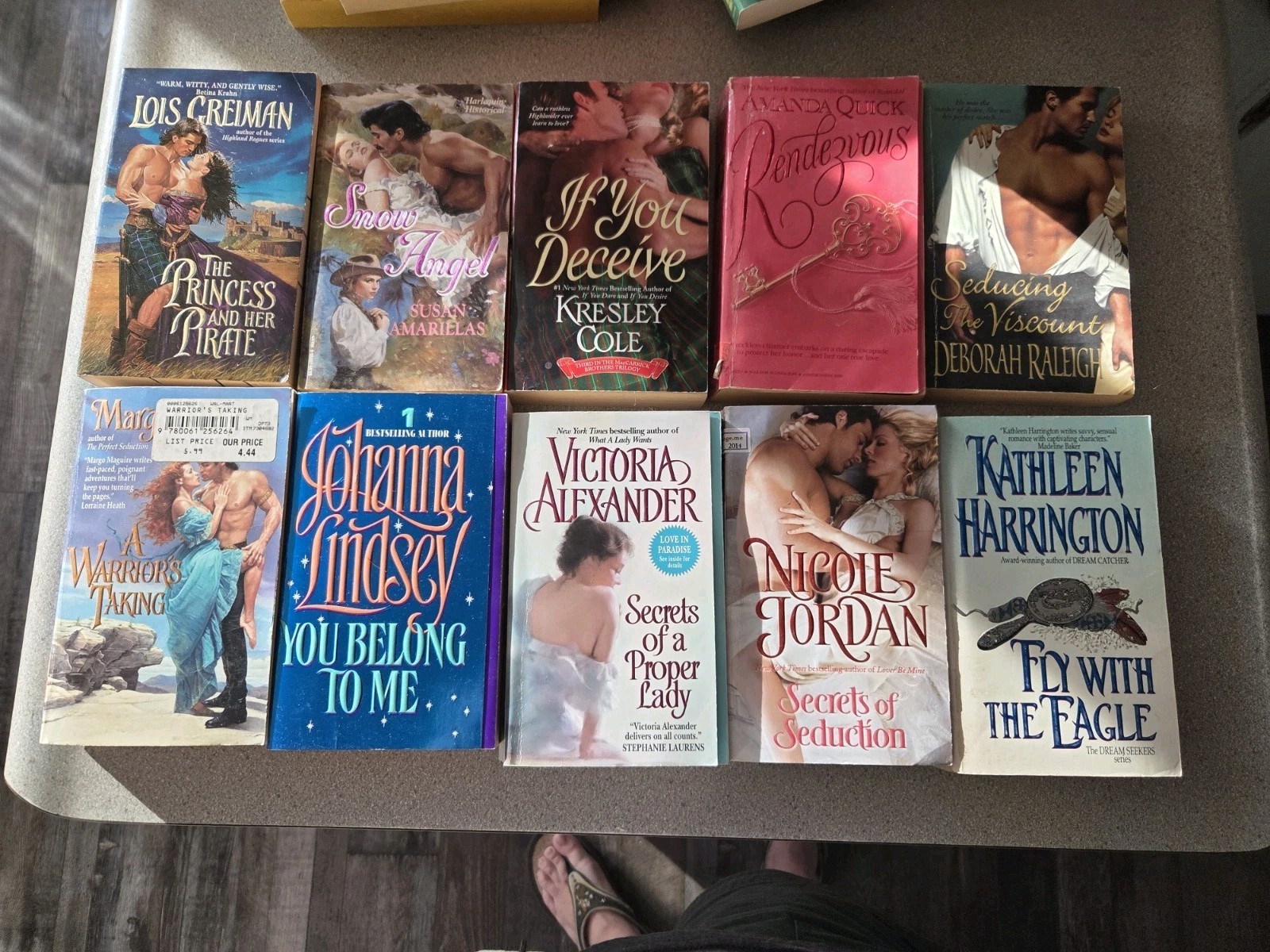 Clinch Cover/Step Back Lot Of 10 Books. Romance. Historical. Paperback. Vintage