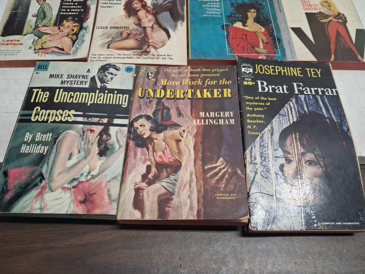 1940s Murder Mystery Trade Paperback Lot 11 Books PB Death Saint Kitten Kill