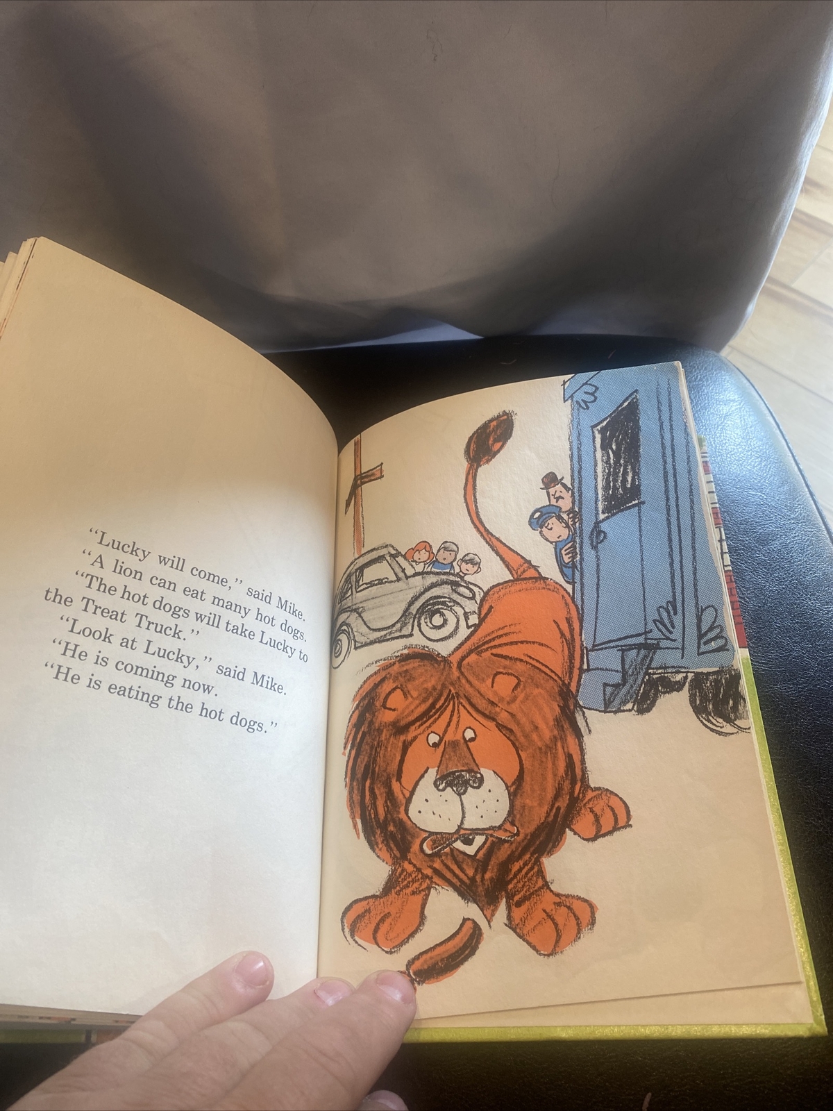 Treat Truck and the Lucky Lion Book 1974 Jack Humphrey Benefic Press Vintage