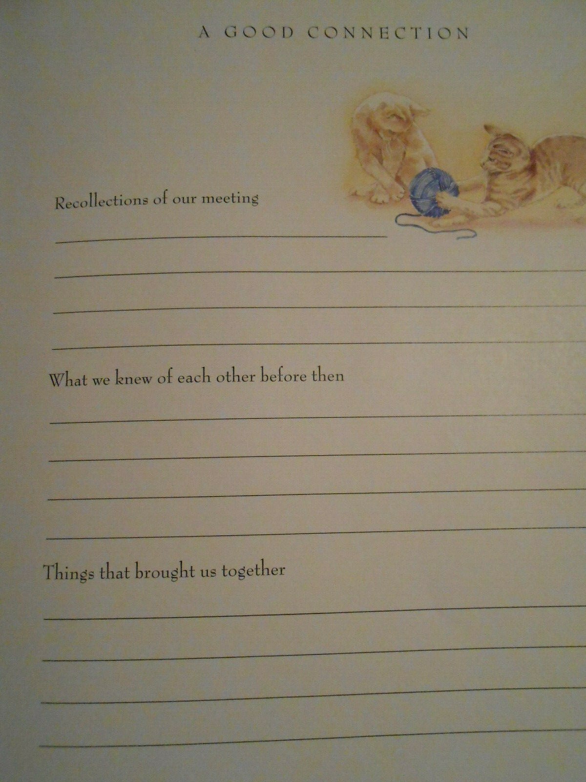 BOOK/ FRIENDS MEMORY BOOK-NEW IN SHRINKWRAP/ 2001/ 61 PAGES TO RECORD MEMORIES