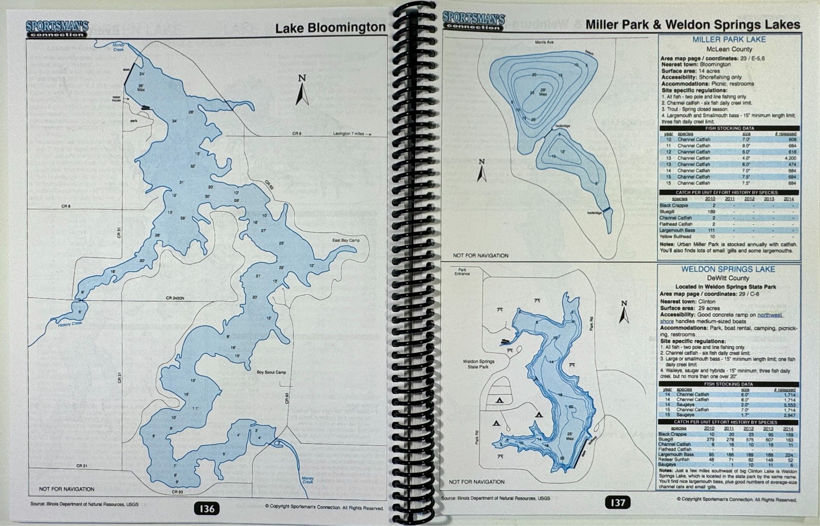 Northern Illinois Fishing Map Guidebook