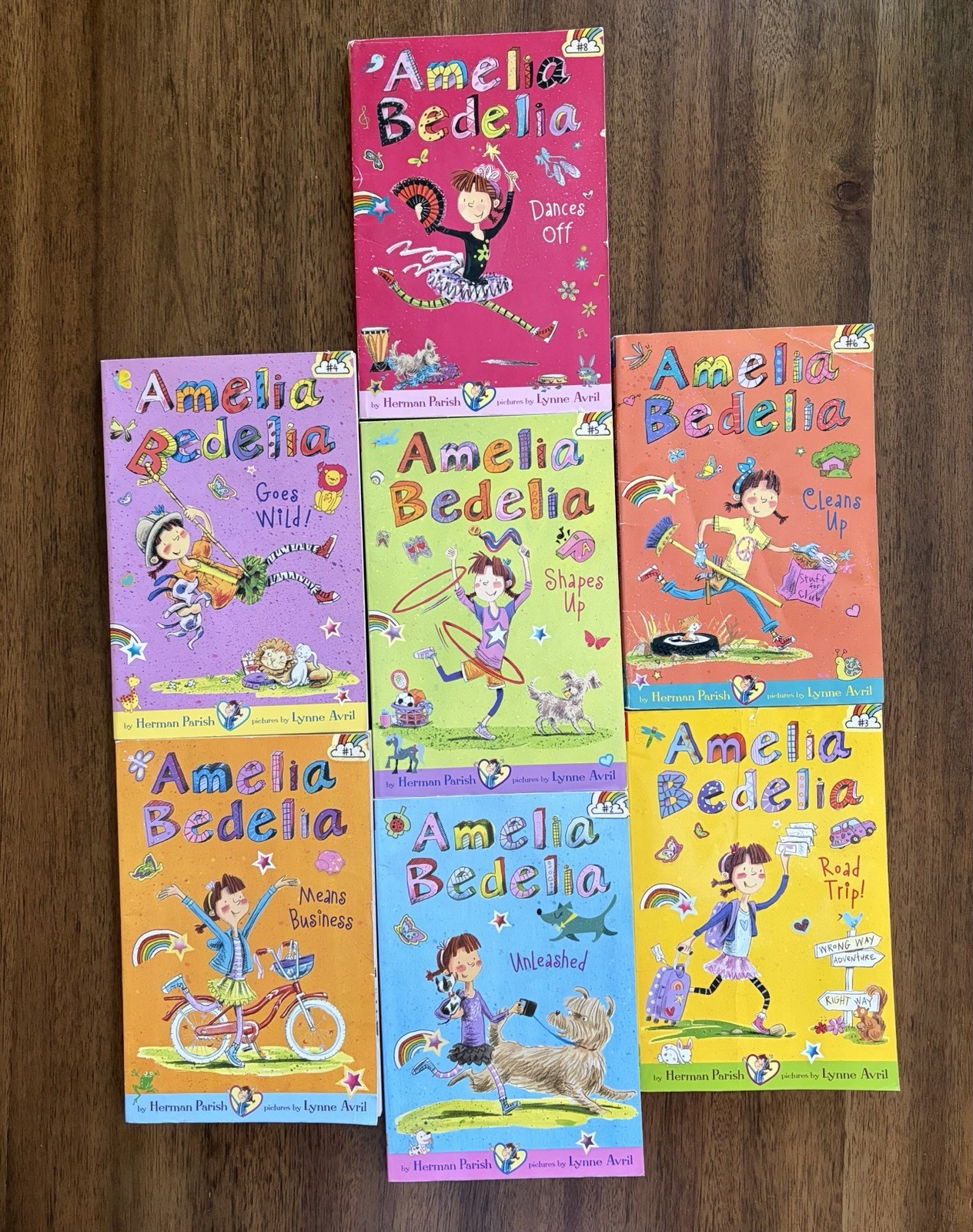 Amelia Bedelia 7 Paperback books by Herman Parish Illustrated