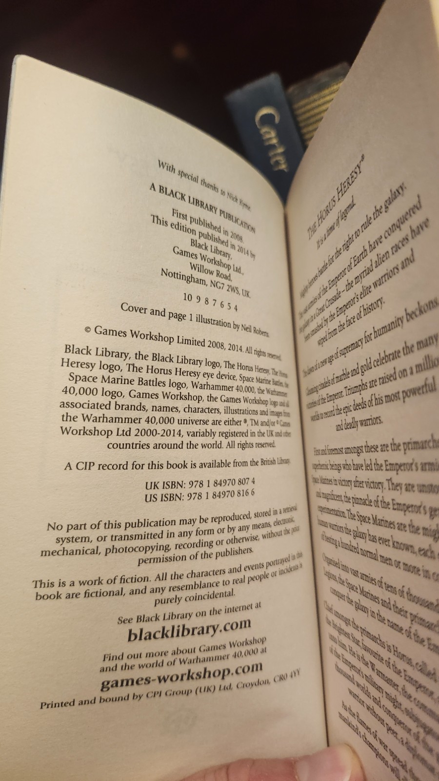 Battle for the Abyss by Ben Counter (2014, 3rd printing, mass market)