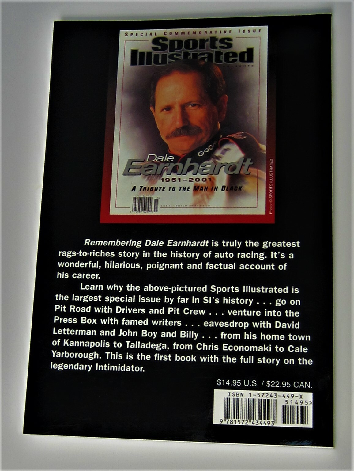 NOS 2001 Remembering Race Car Driver Dale Earnhardt Book Color Photos 223 Pages