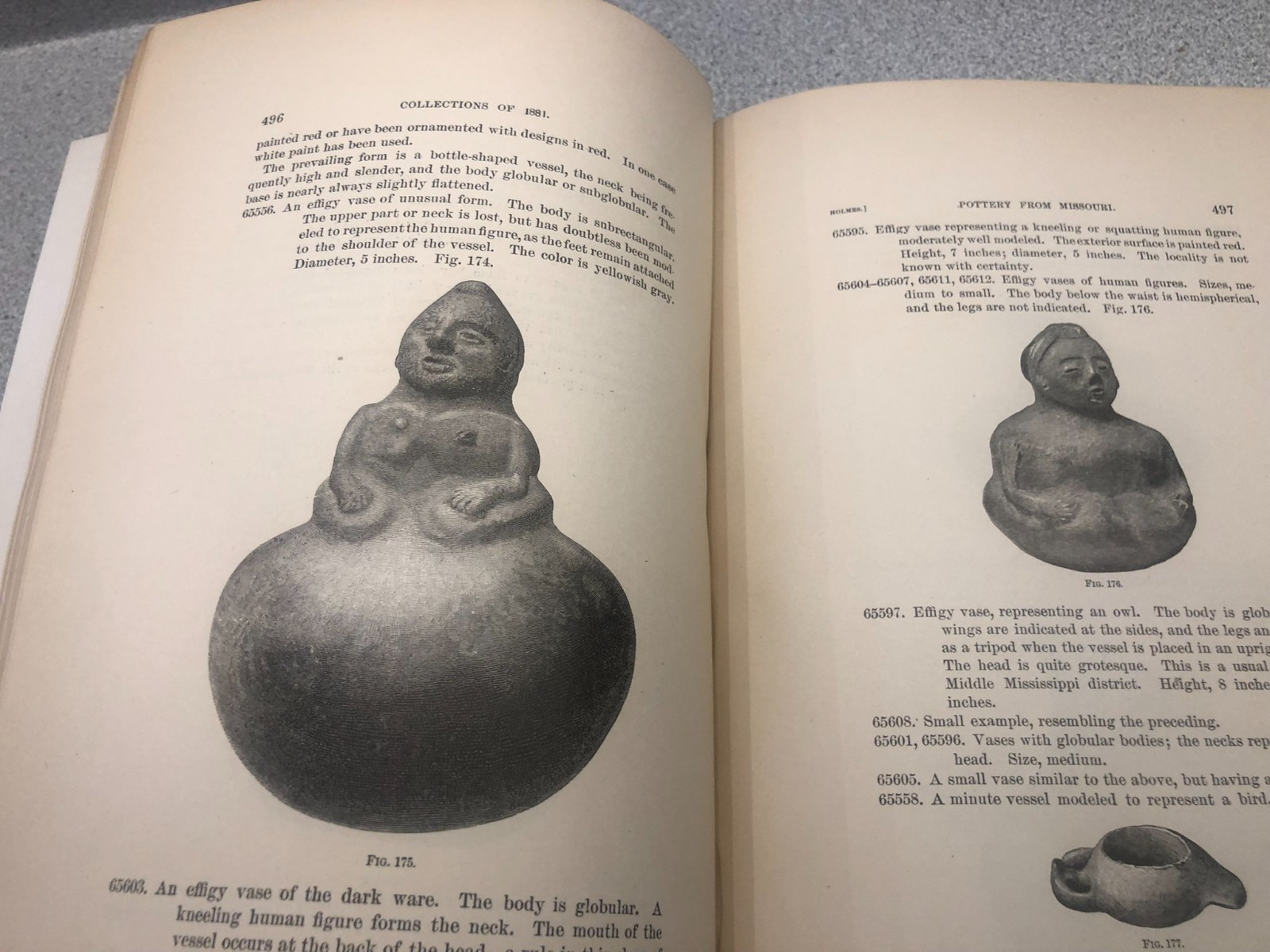 Smithsonian 3rd Annual Ethnology 1881 1882 Masks Maya Navajo Omaha Pottery Illus