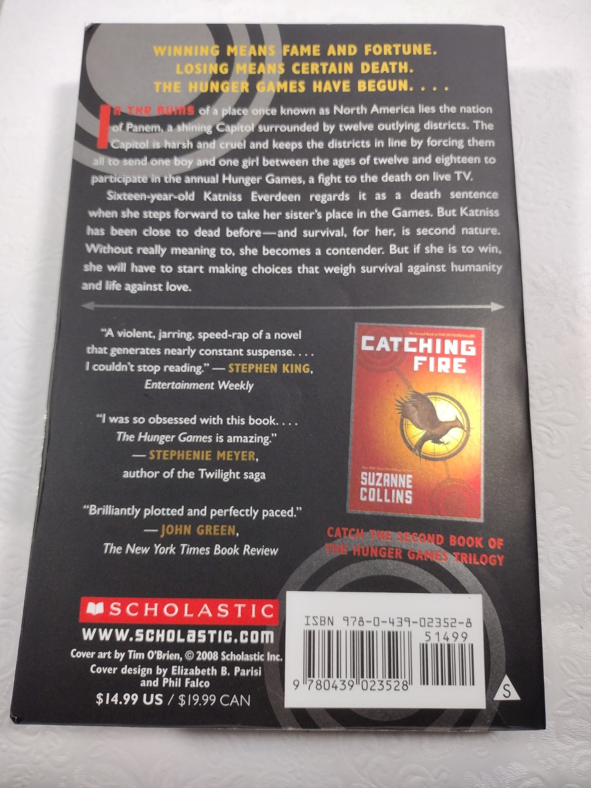 The Hunger Game By Susan Collins.