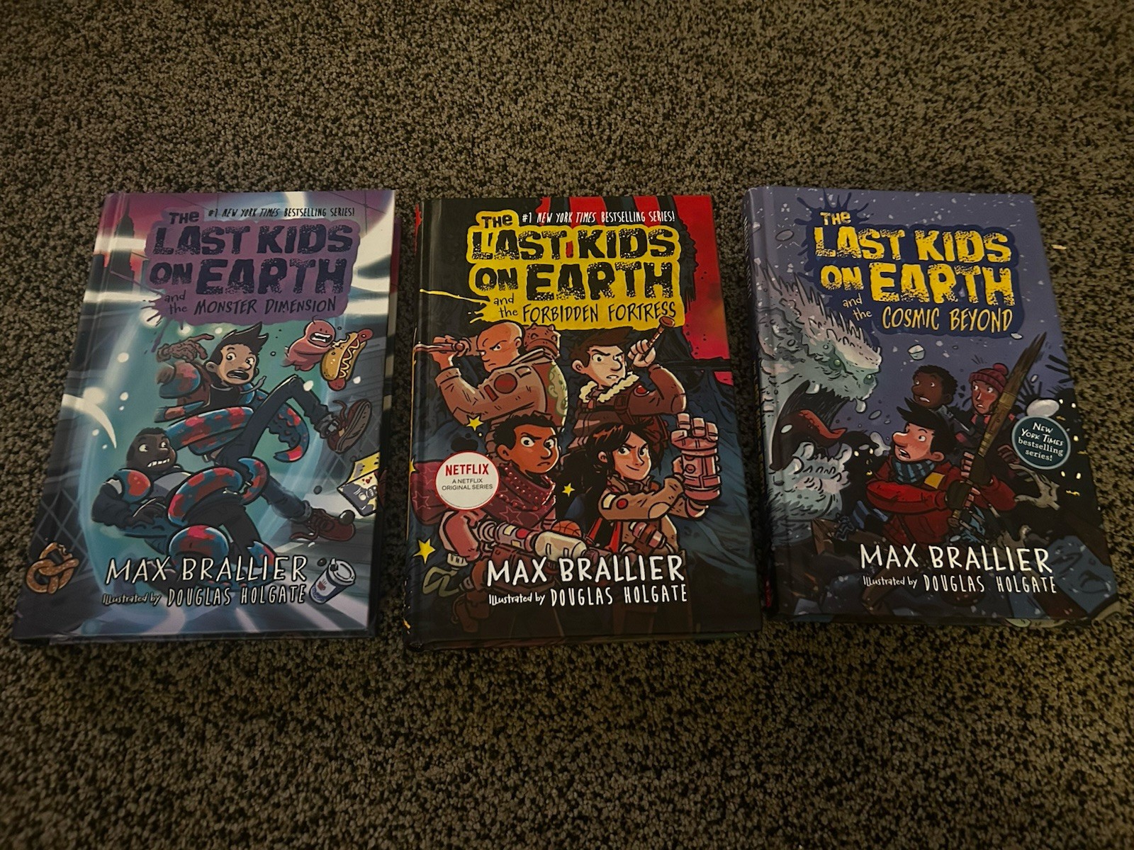 Last Kids on Earth Lot 3 HC Books 5 6 8 Cosmic Beyond Fortress